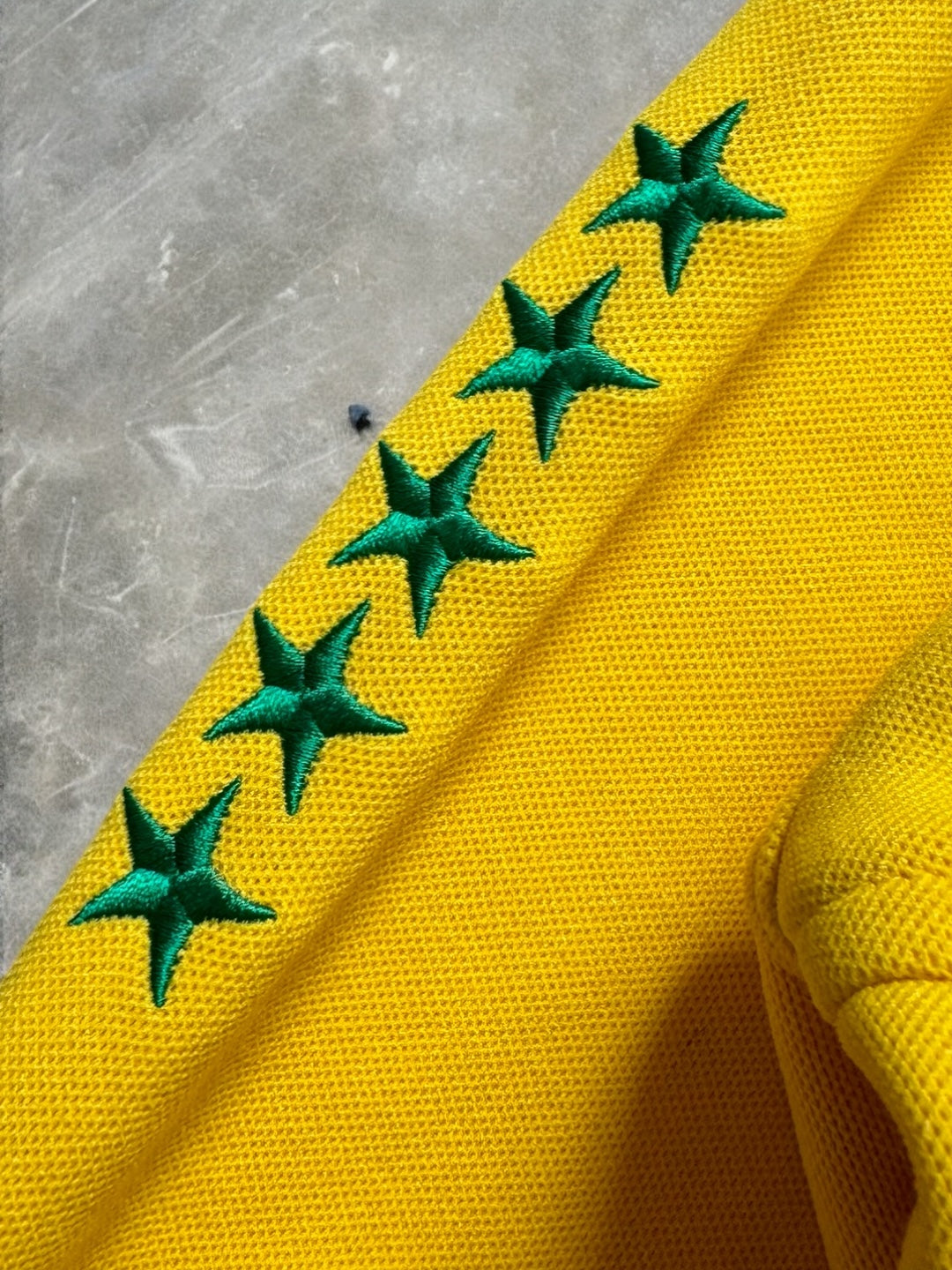 Vintage 2000's green and yellow Nike Brazil football track jacket (XL)