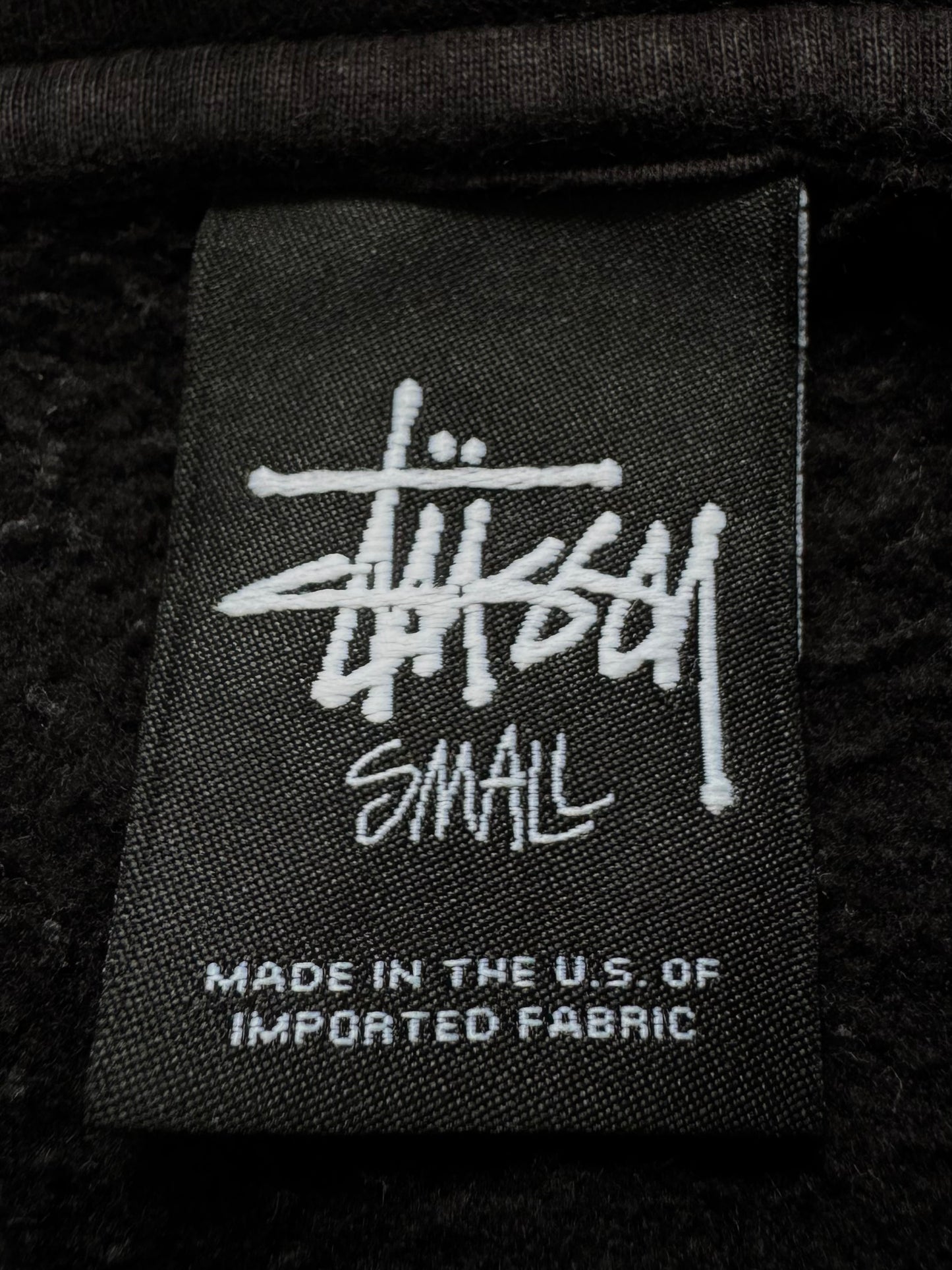 Vintage 2000's black and desert camo Stussy graphic hoodie (S)