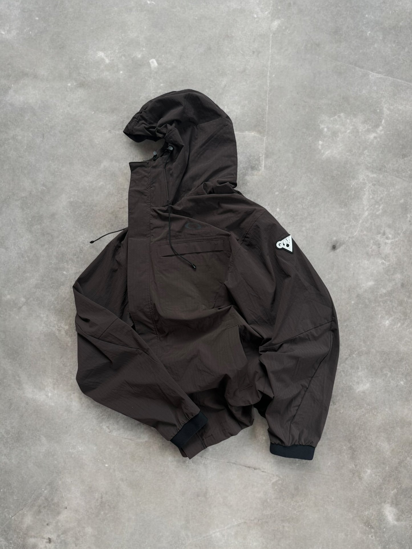 Brown and black Oakley Technical jacket (M)
