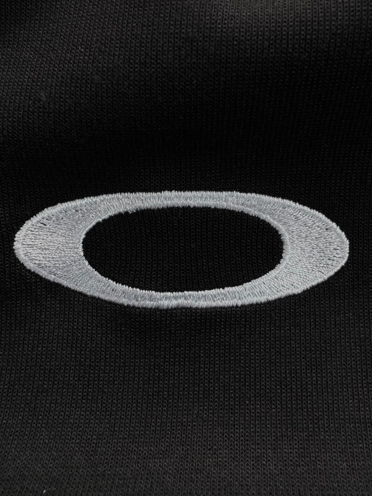 Black and white Oakley centre logo embroidered hoodie (L)