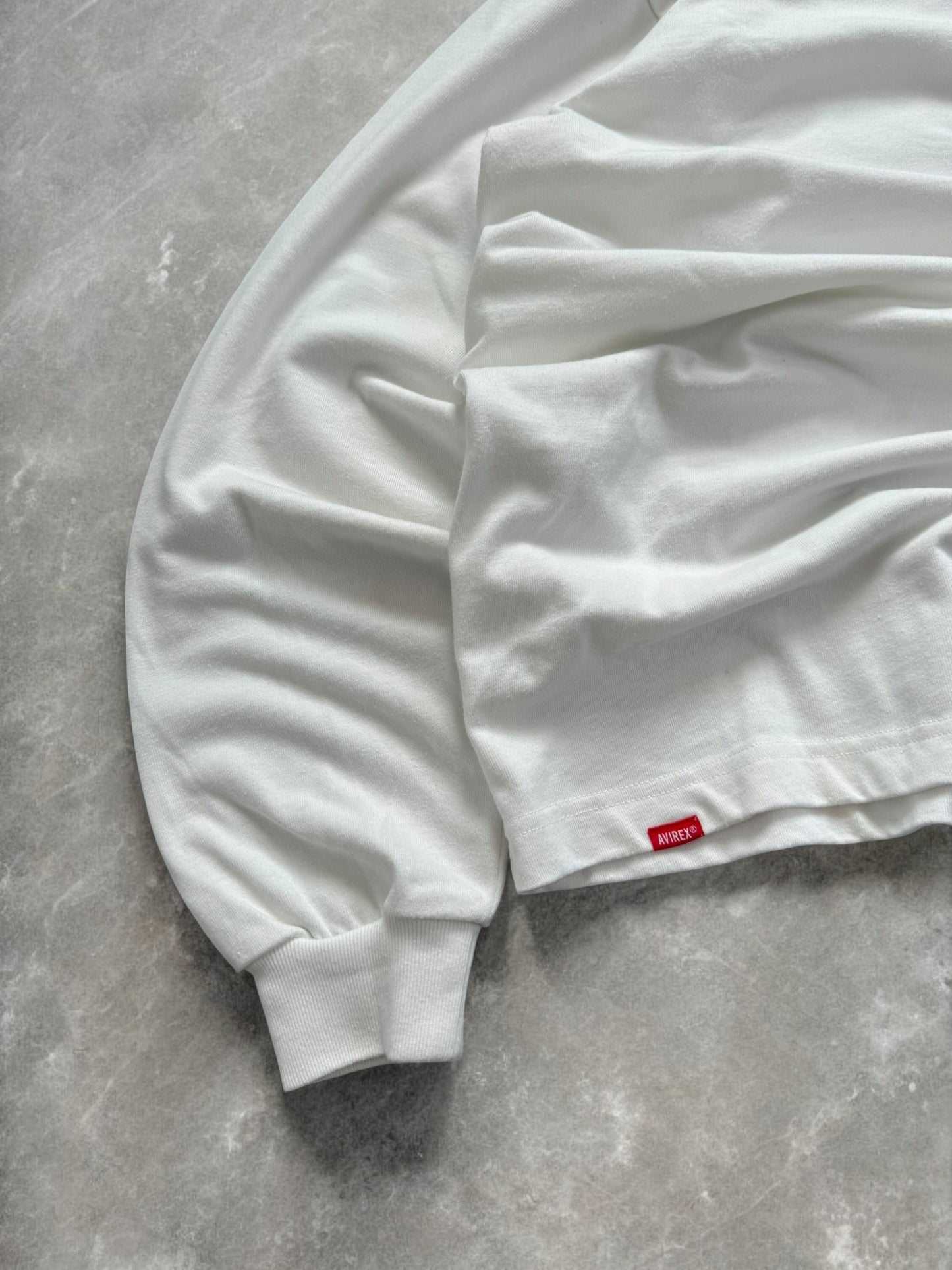 Vintage 2000's Avirex dragon embroidered long sleeve t shirt (M)