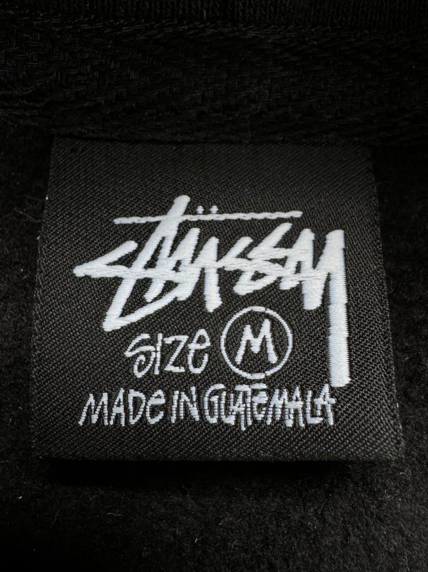 Vintage 2000's Stussy graphic print logo hoodie (M)