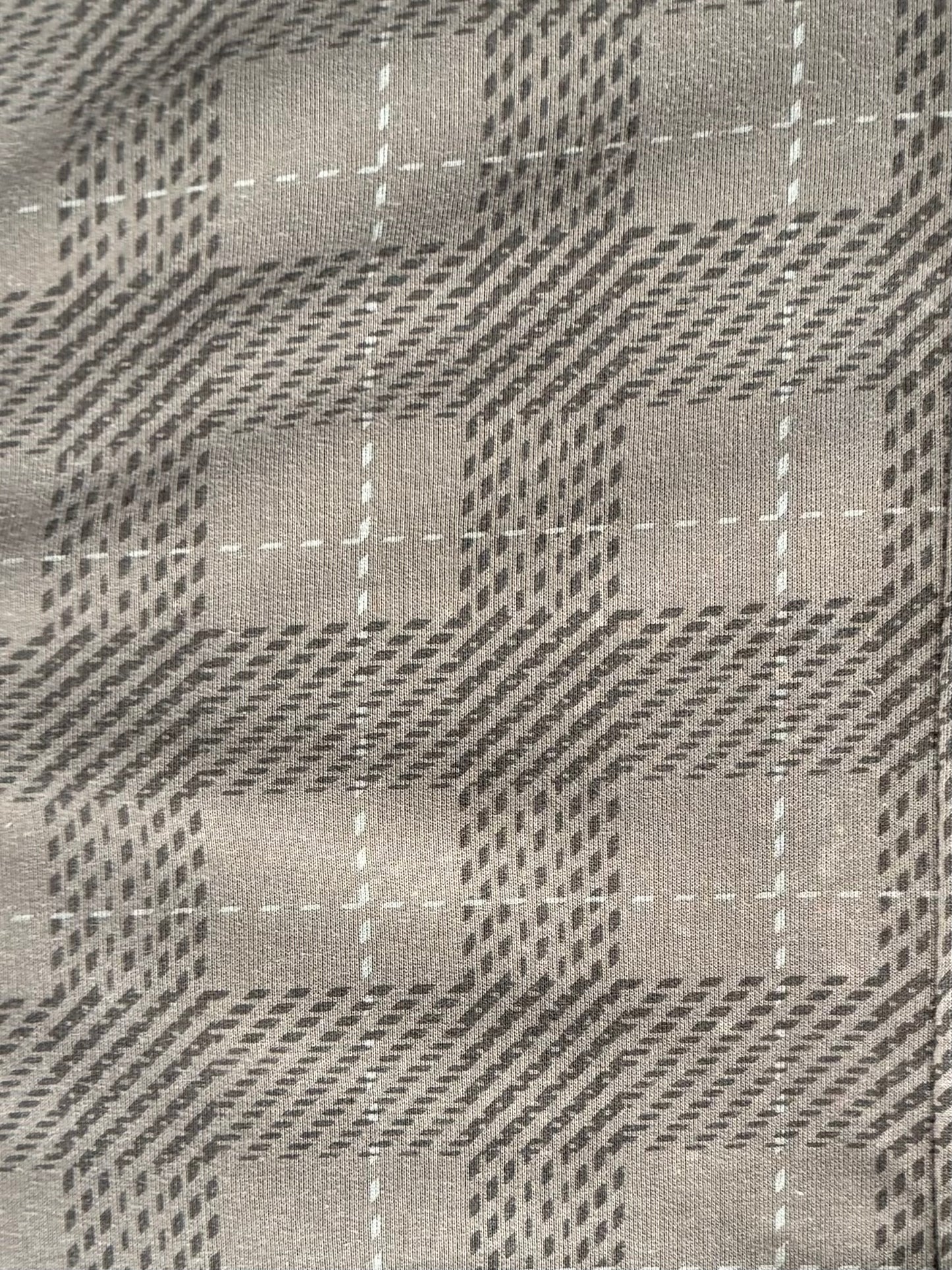 Vintage 2000's brown and beige/cream Billabong tartan / plaid zip up hoodie (XL)