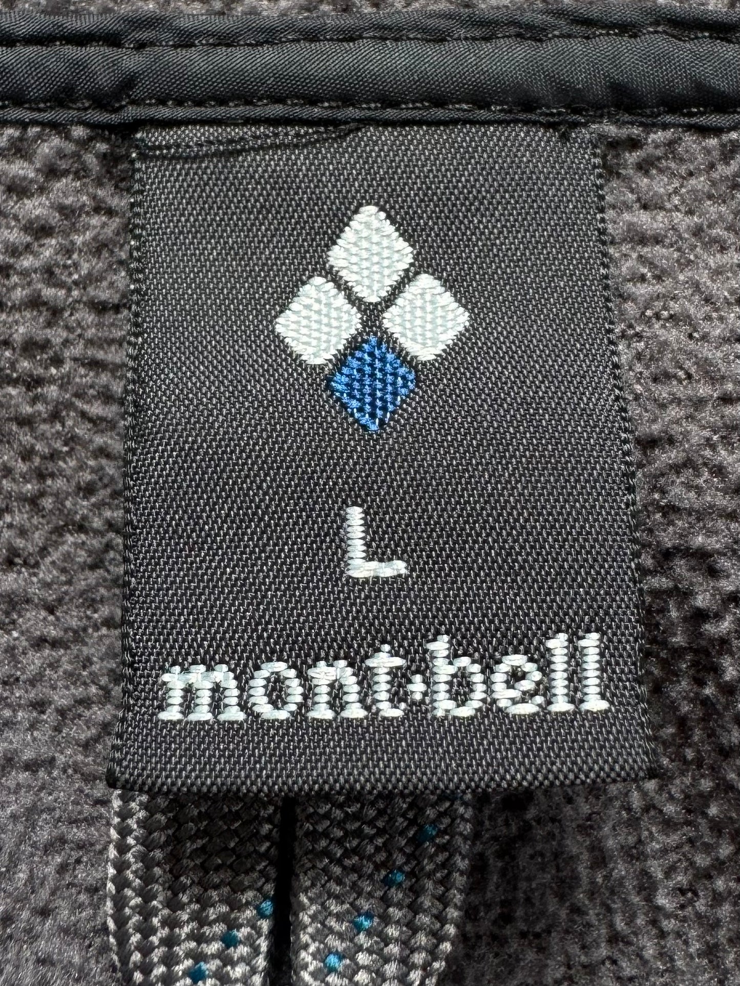 Vintage dark grey Montbell technical soft shell jacket (M)