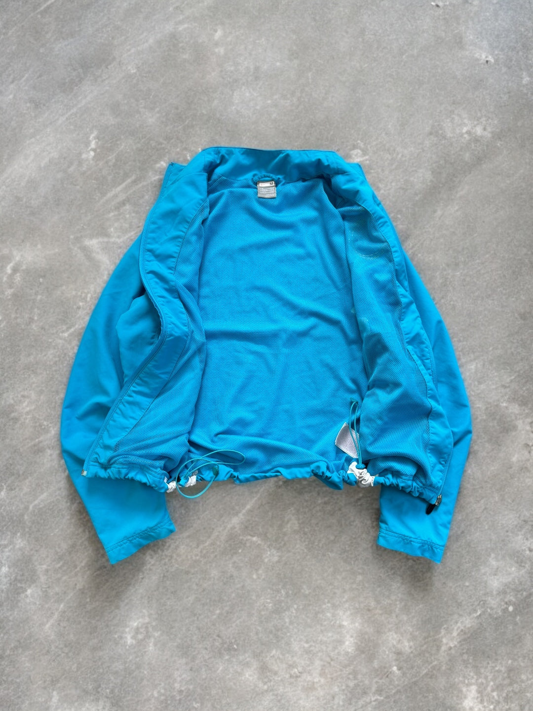 Vintage 2000's Y2K blue and white Nike T90 Inter Milan football technical track jacket (M)