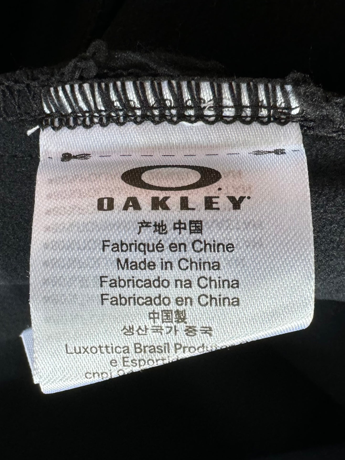 Oakley centre logo technical panelled jumper (L)