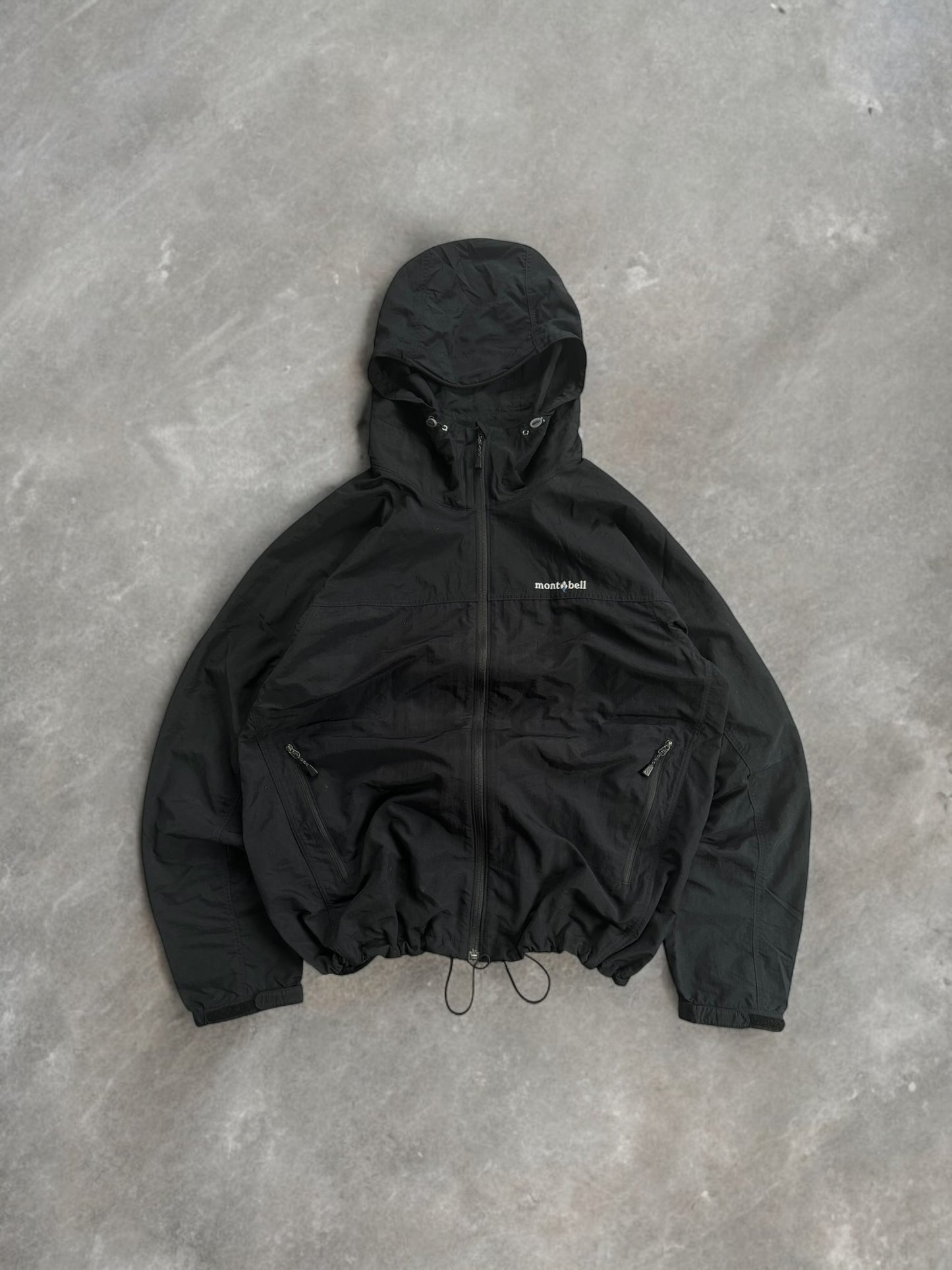 Black Montbell technical light weight jacket (L)
