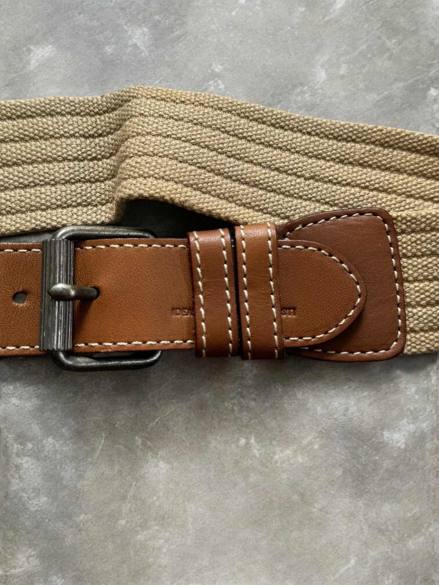 Vintage 1980's black brown and sage green CP Company leather sling bag / waist bag
