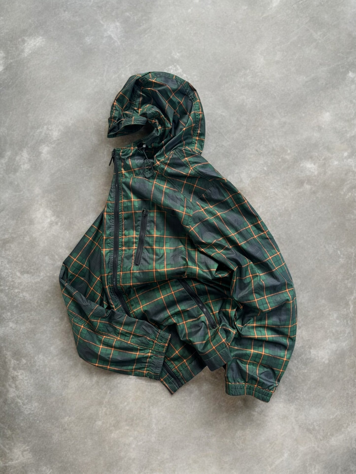 Vintage tartan / plaid technical jacket (M)