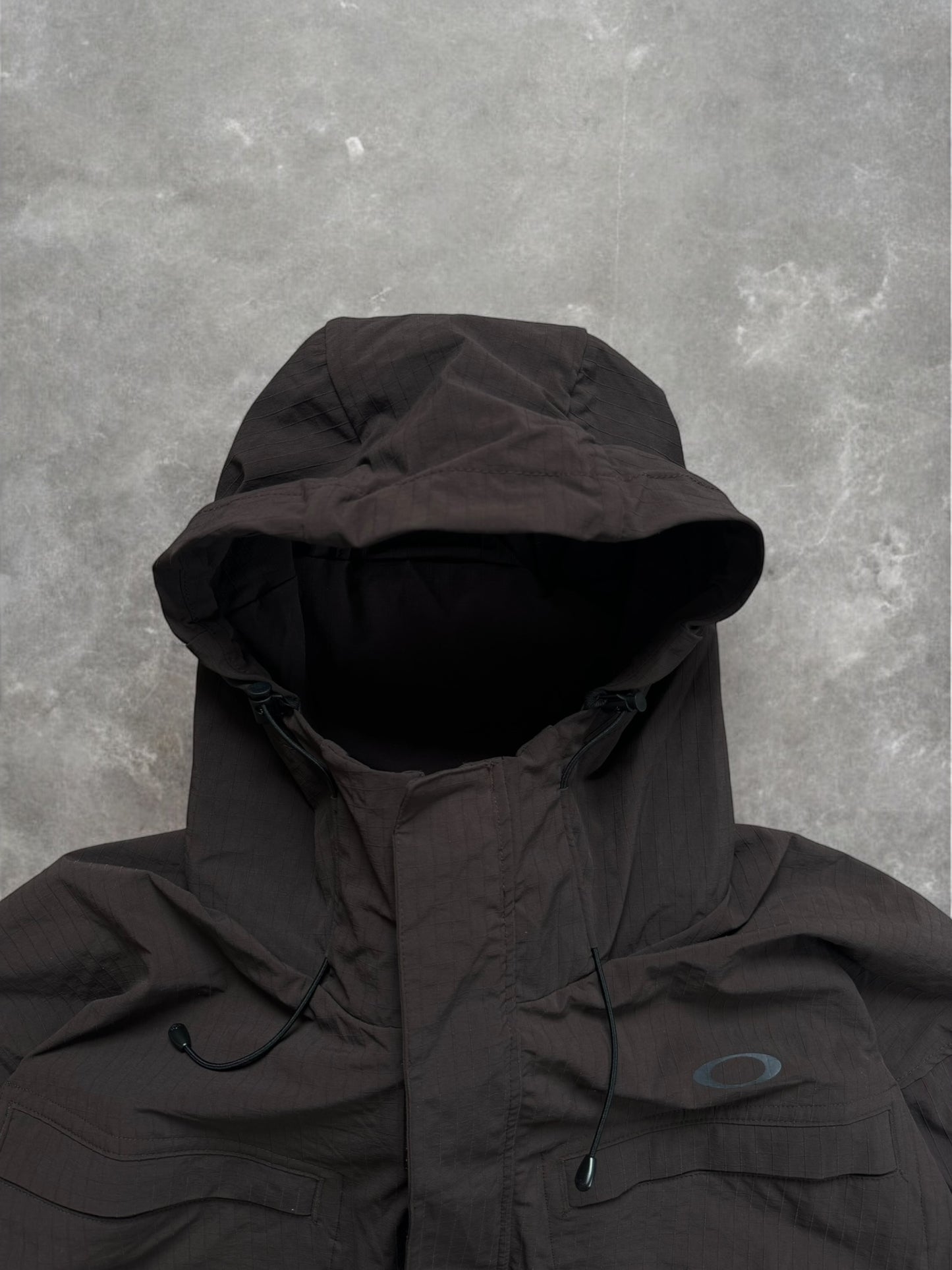 Brown and black Oakley Technical jacket (M)