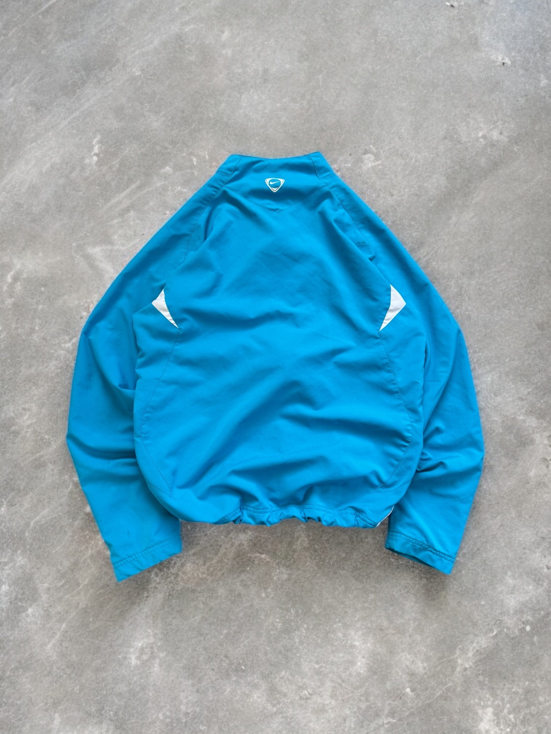 Vintage 2000's Y2K blue and white Nike T90 Inter Milan football technical track jacket (M)