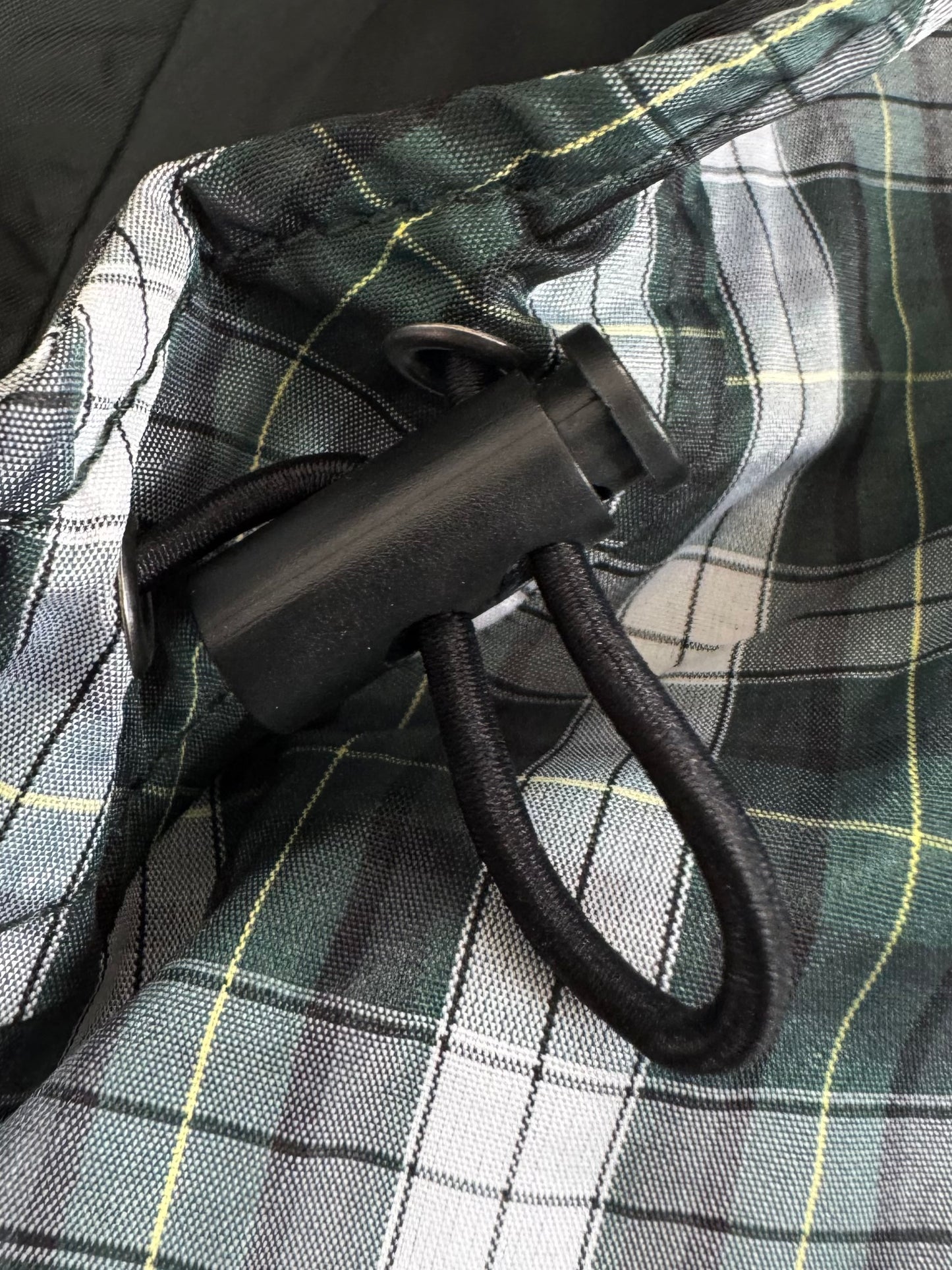 Vintage tartan / plaid technical jacket (S)