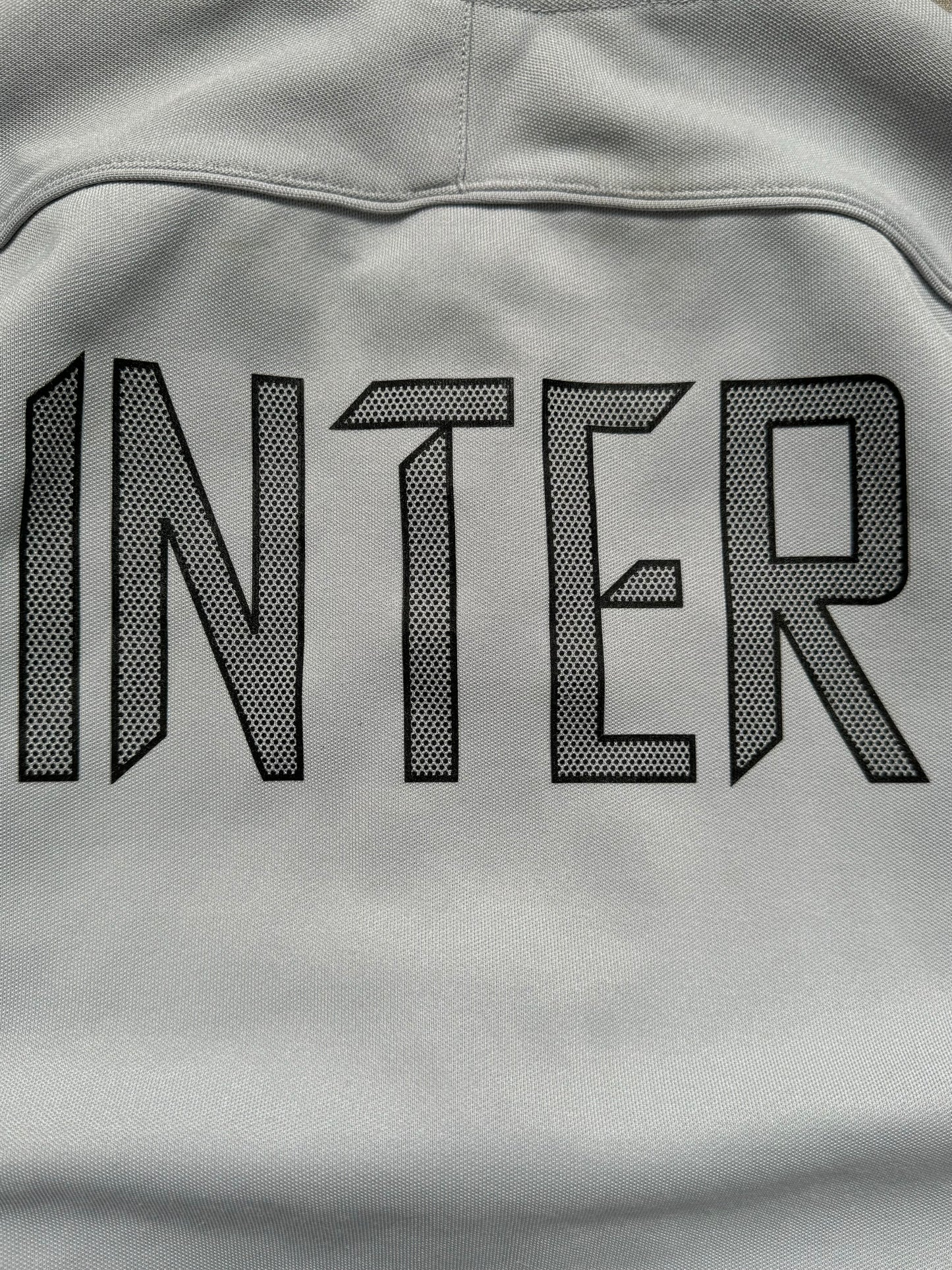 Vintage grey black and blue Nike Inter Milan football track jacket (M)