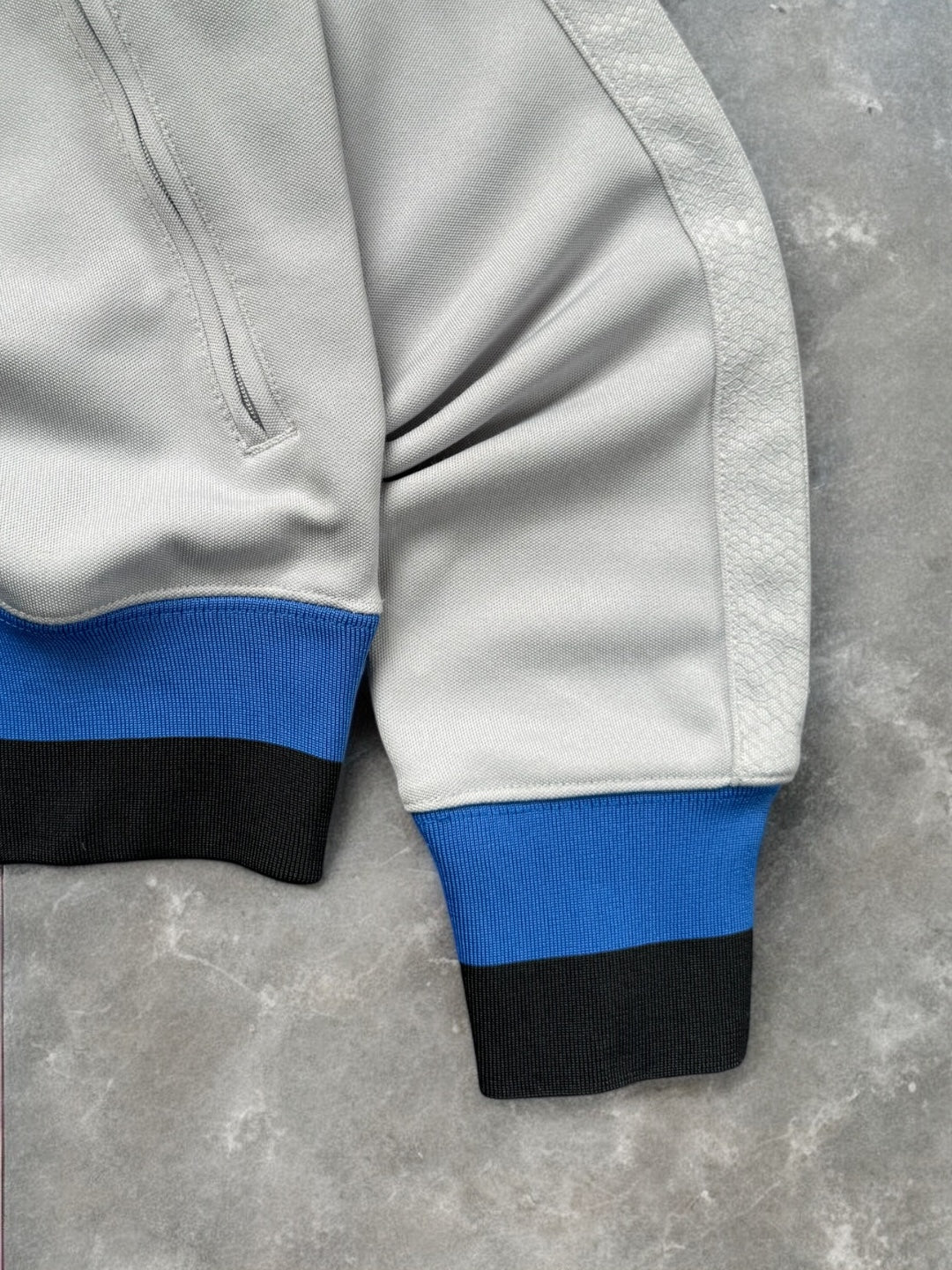 Vintage grey black and blue Nike Inter Milan football track jacket (M)