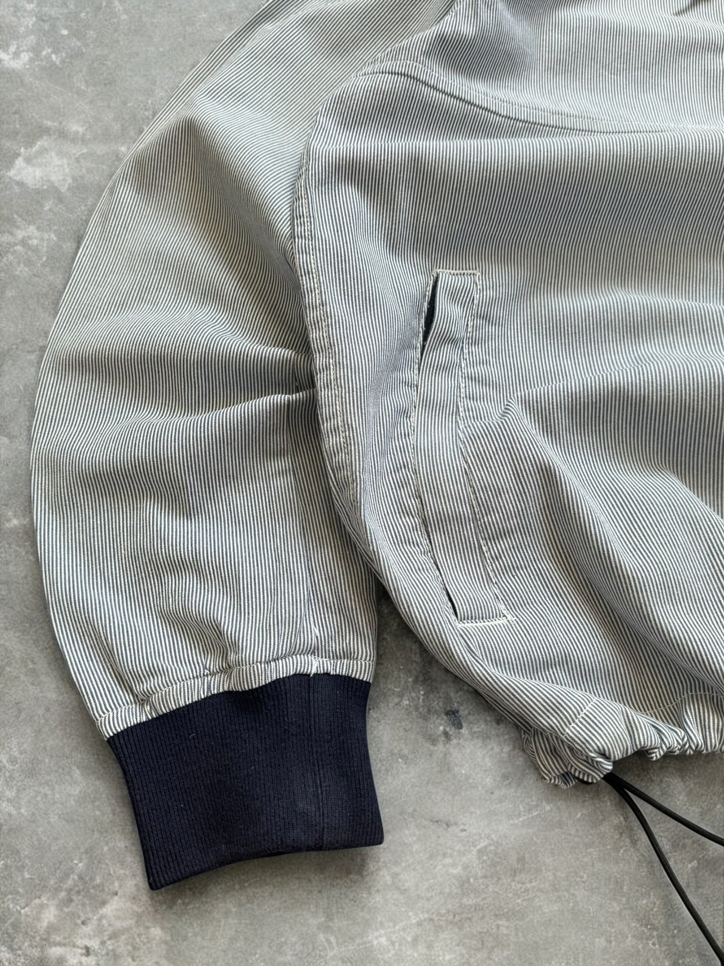 Vintage 2000's striped stussy technical jacket (M)
