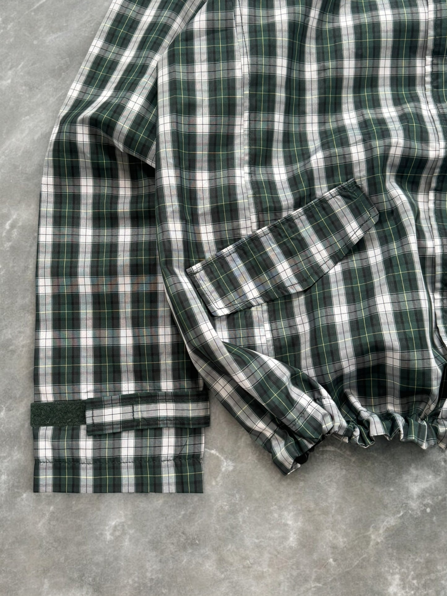 Vintage tartan / plaid technical jacket (S)