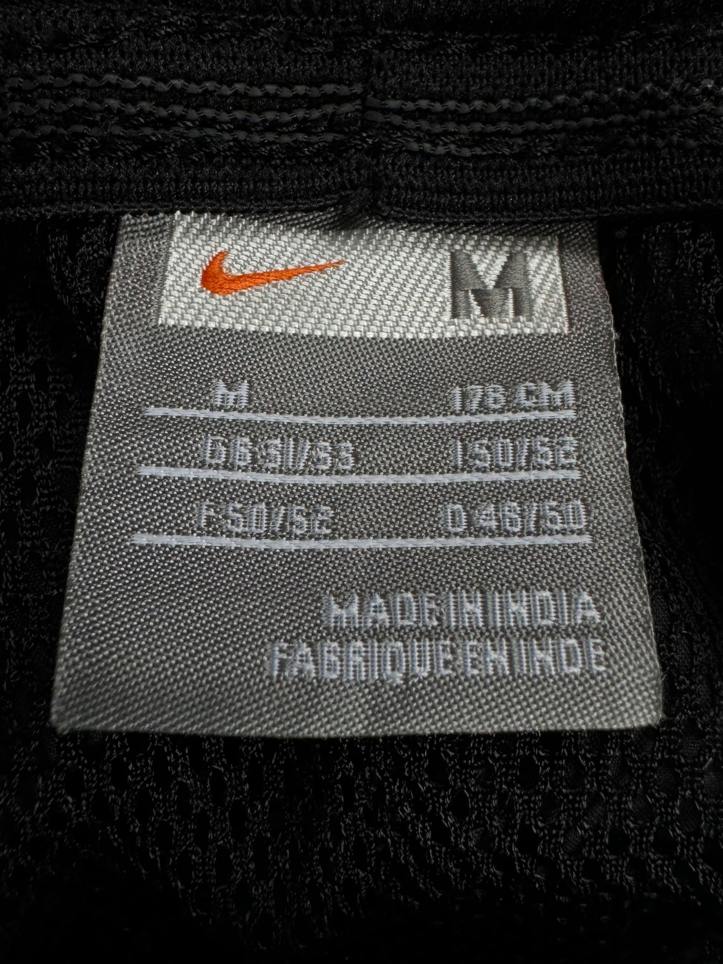 Vintage 2000's black Nike Manchester United football joggers/track pants (M)
