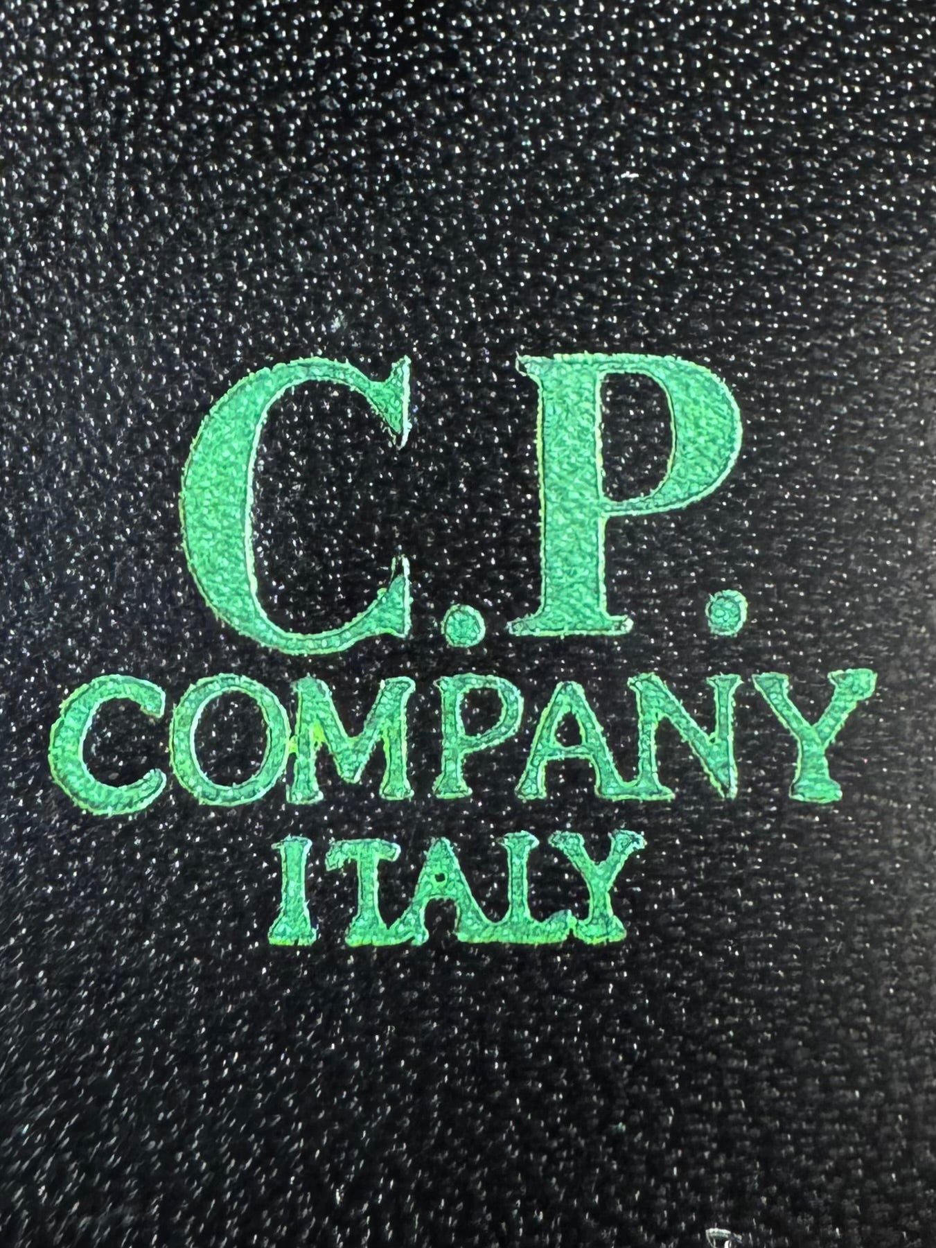 Vintage 1980's black leather CP Company bifold wallet