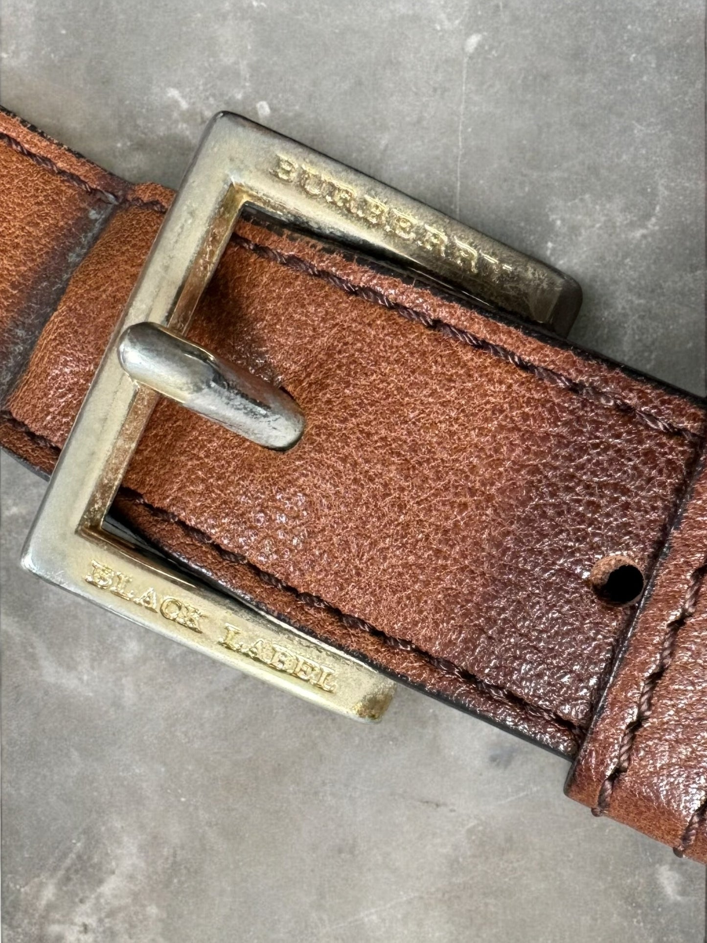 Vintage 90's Burberry leather sling bag / waist bag