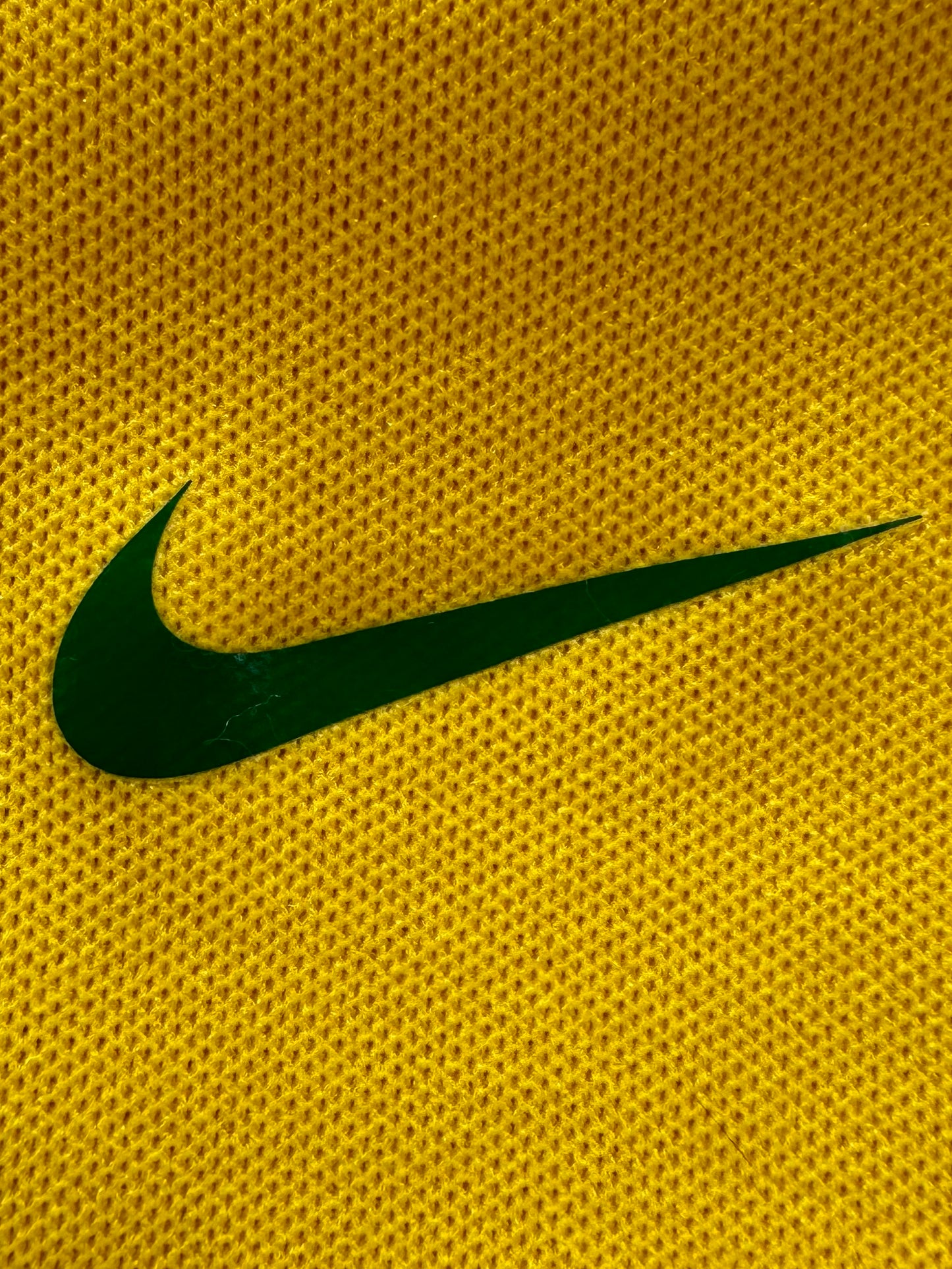 Vintage 2000's green and yellow Nike Brazil football track jacket (XL)