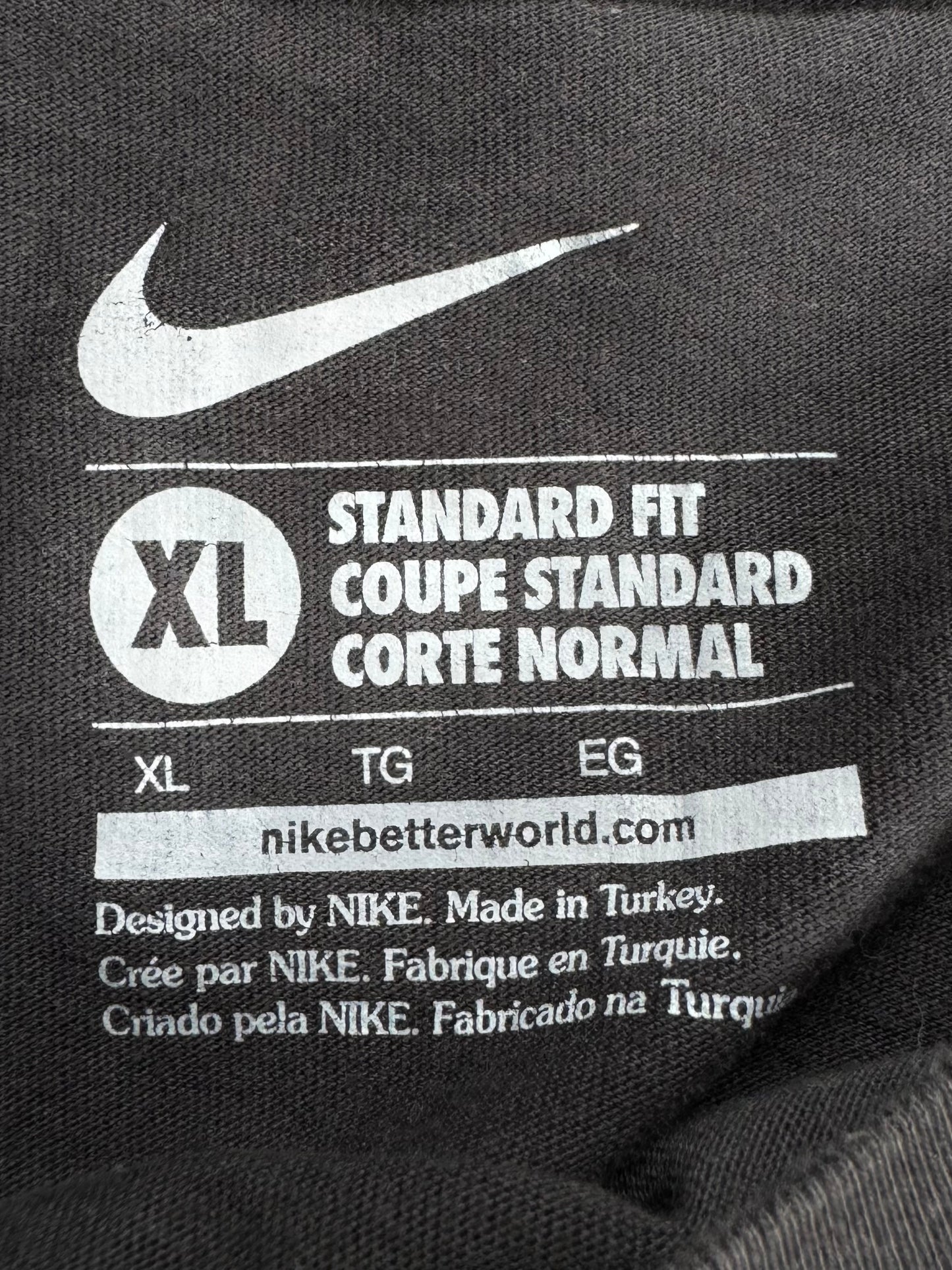 Vintage grey Nike Juventus football graphic t shirt (XL)
