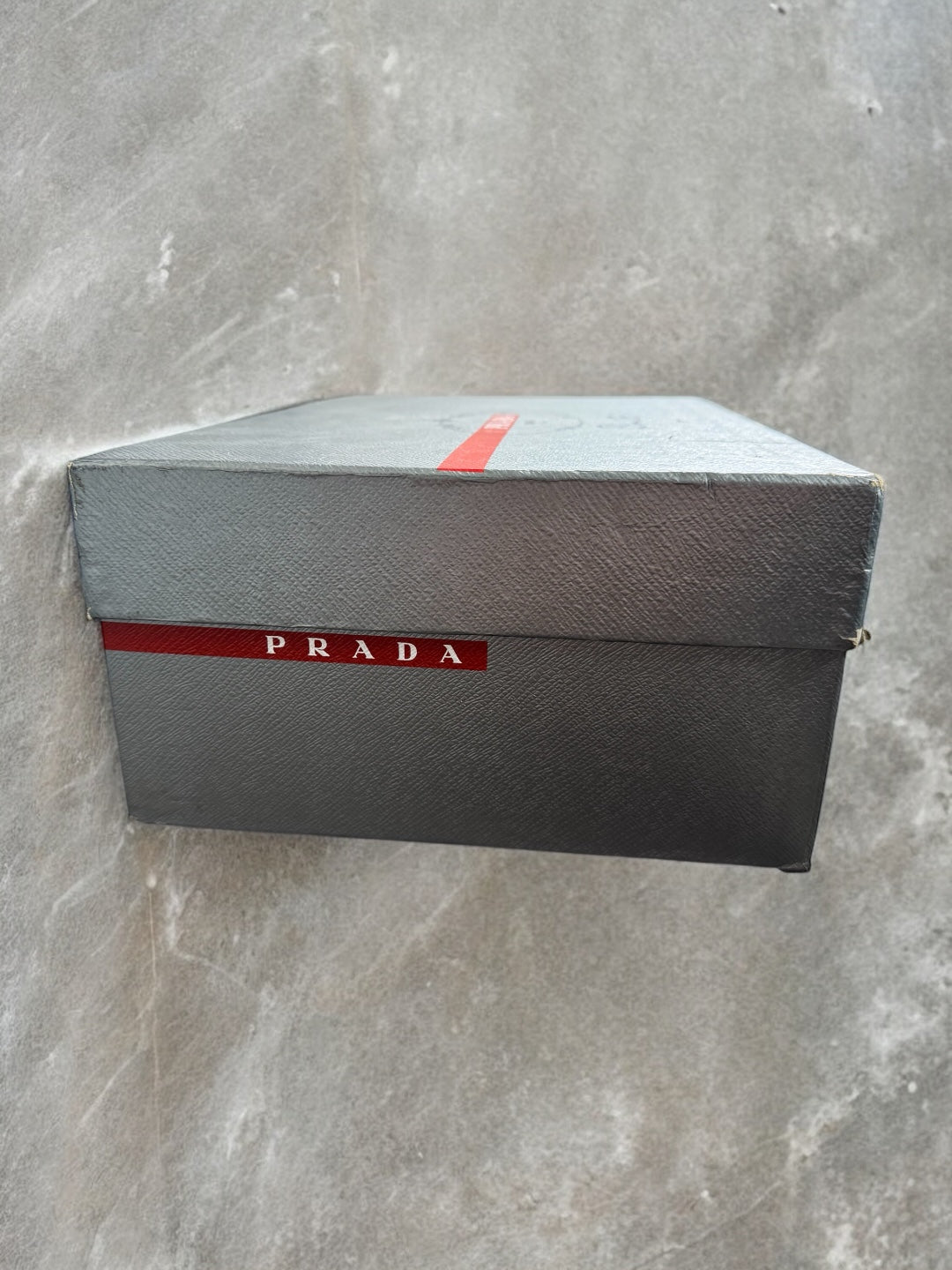 Vintage black and grey patent leather Prada America cup trainers (UK7)