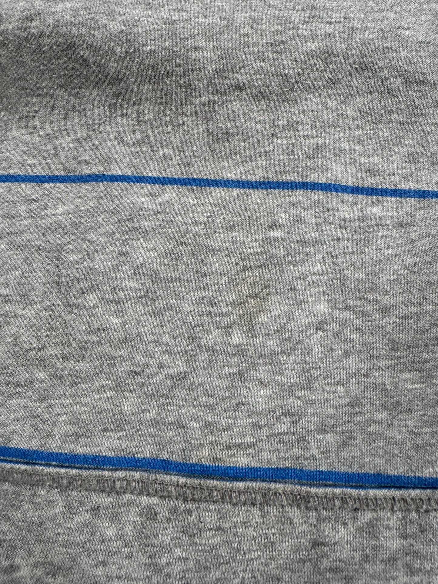 Vintage 2000's Y2K grey and blue Nike embroidered striped print hoodie (S)