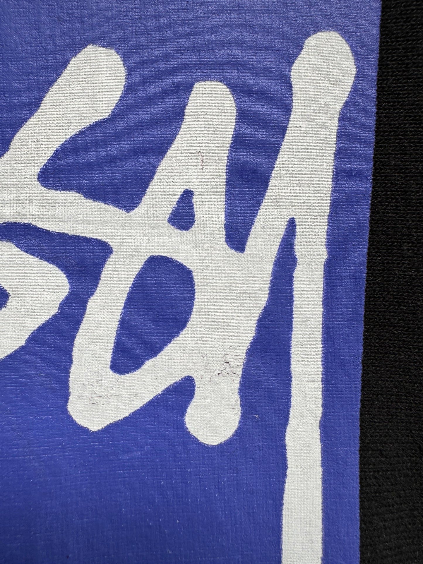 Vintage 2000's Stussy graphic print logo hoodie (M)