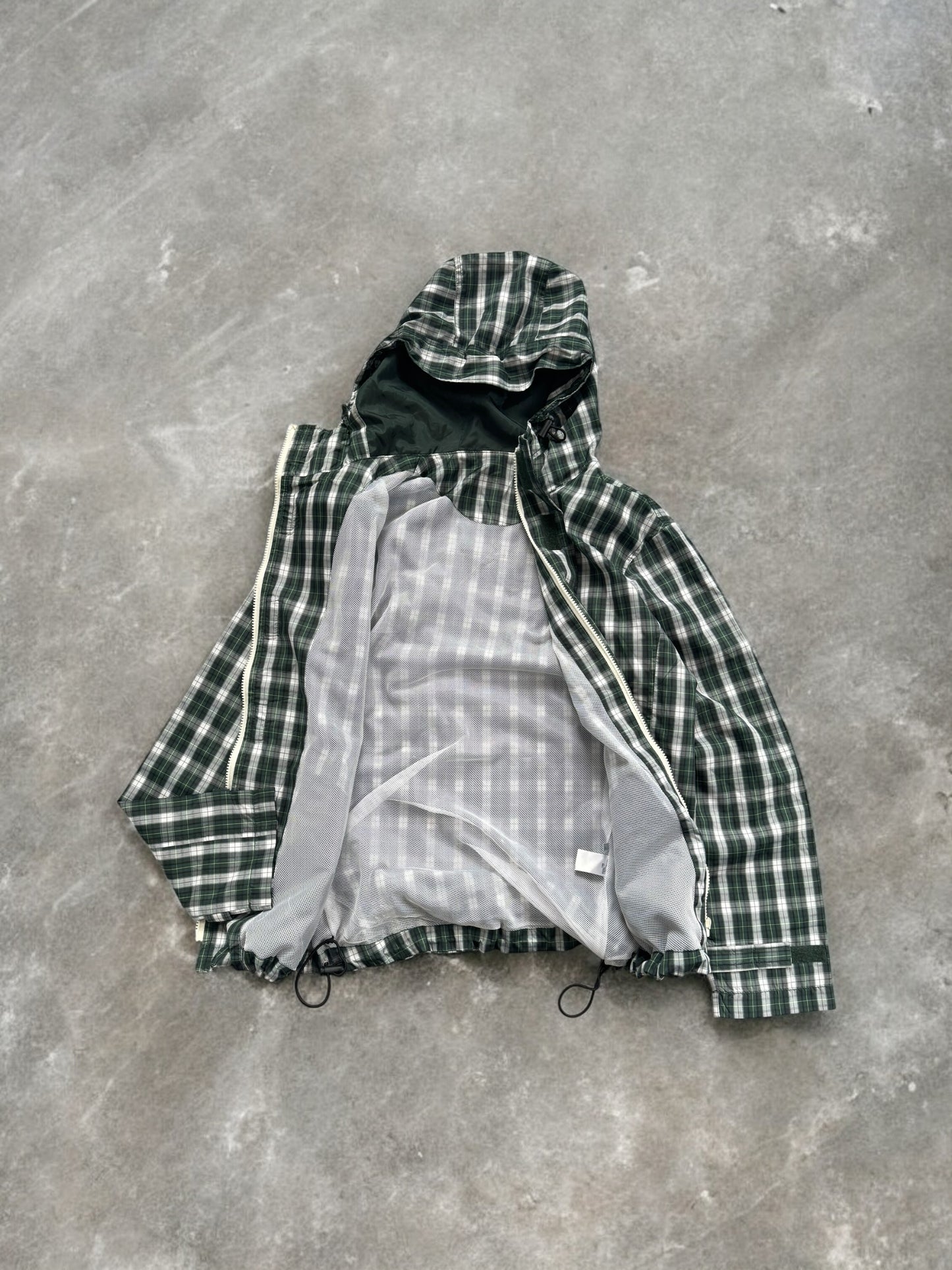 Vintage tartan / plaid technical jacket (S)
