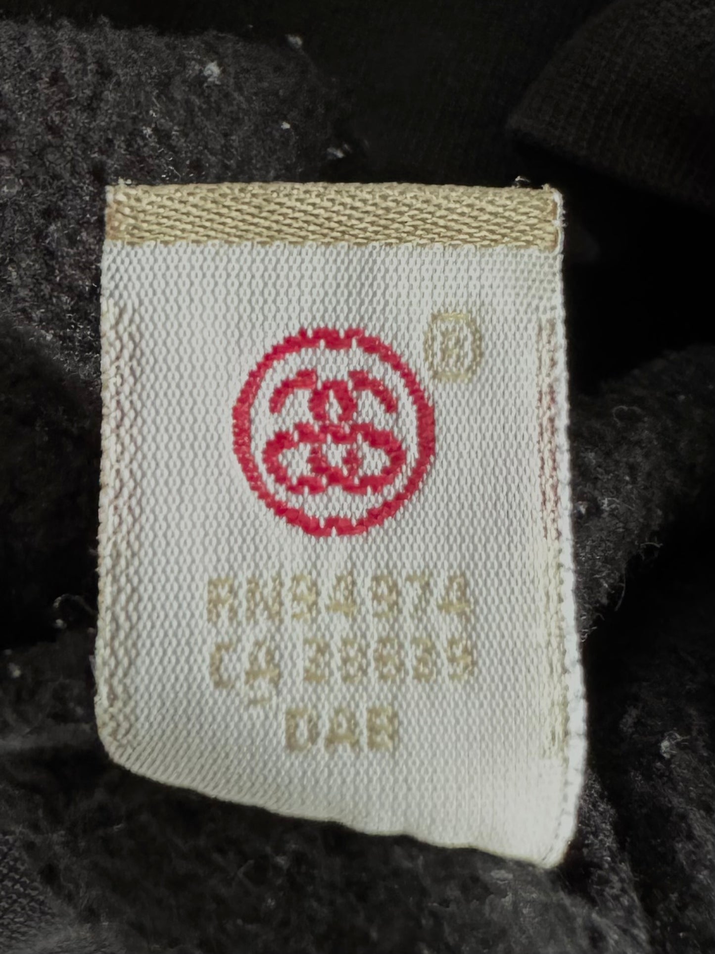 Vintage 2000's black and desert camo Stussy graphic hoodie (S)