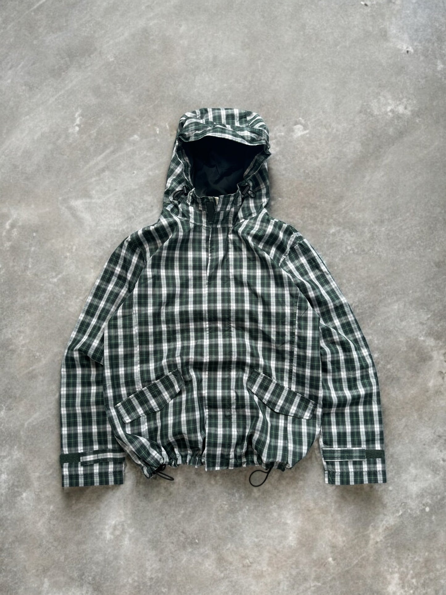 Vintage tartan / plaid technical jacket (S)