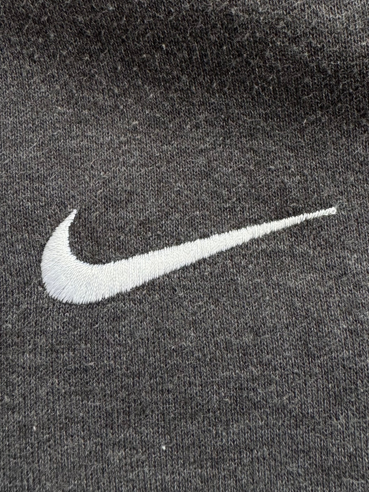Vintage 2000's grey Nike Air Max graphic print logo technical zip up hoodie (L)