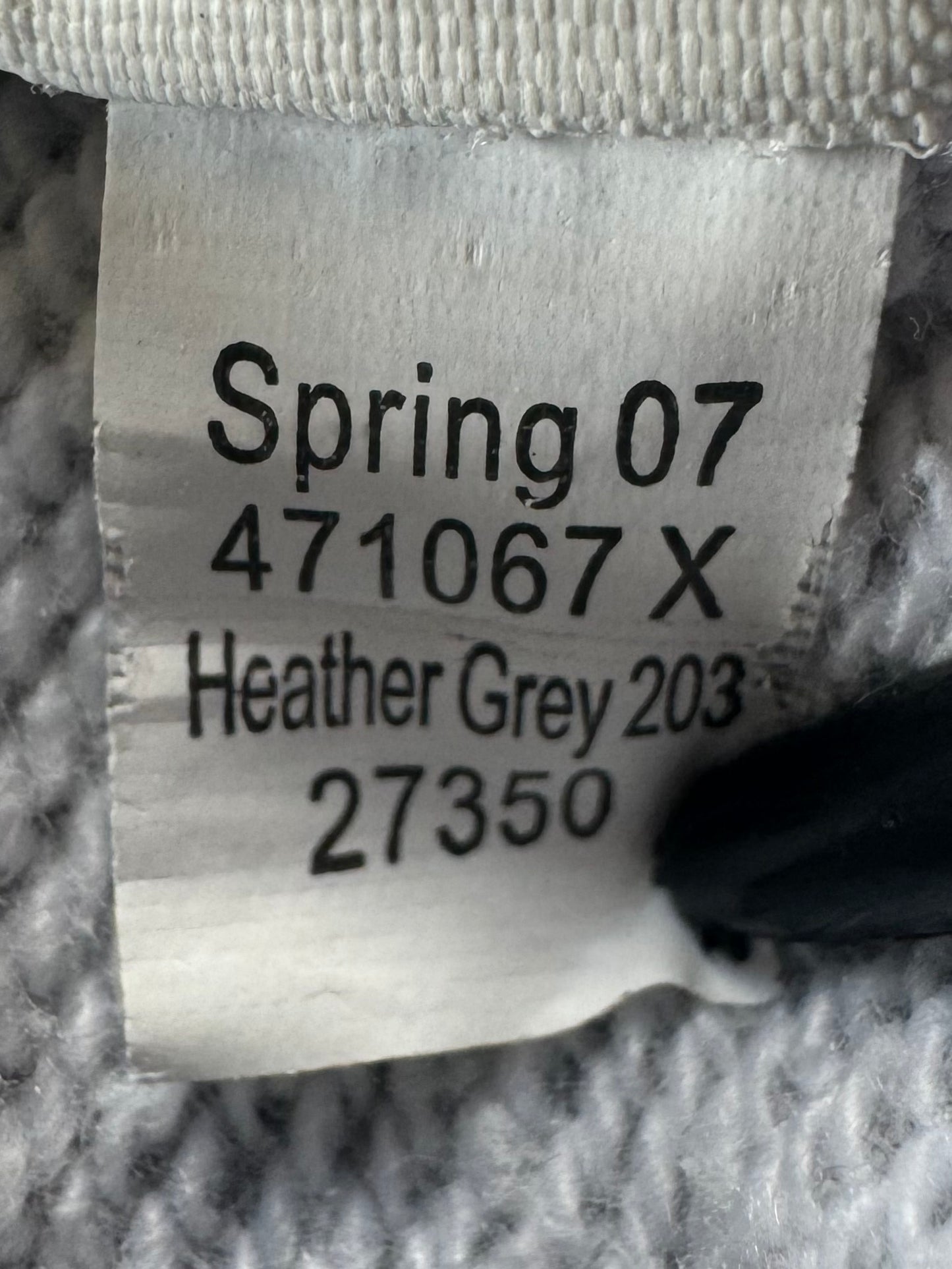 Vintage 2000's grey and black Oakley graphic print logo zip up hoodie (S)