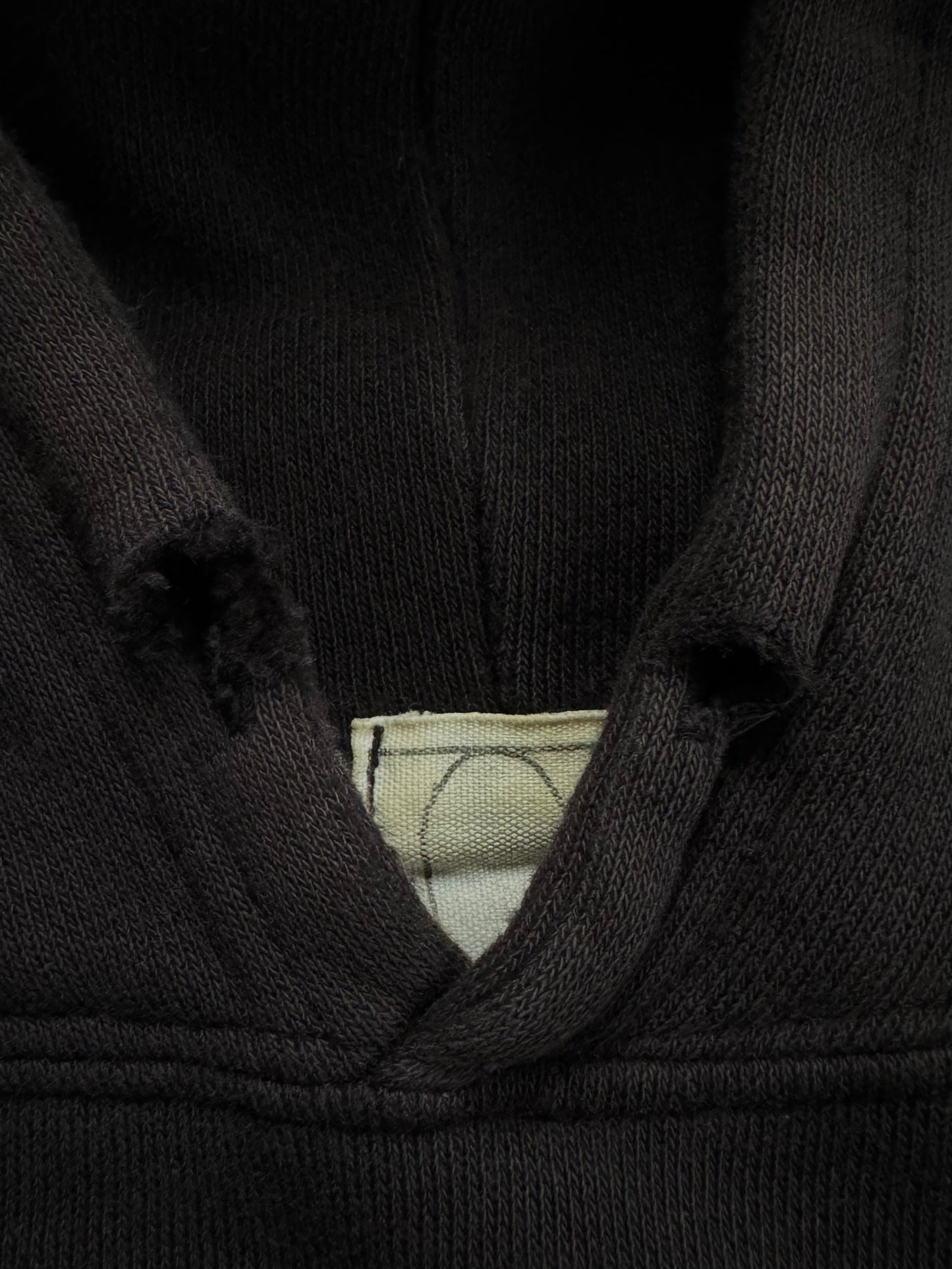 Vintage 90's faded black and white Bape graphic hoodie (L)