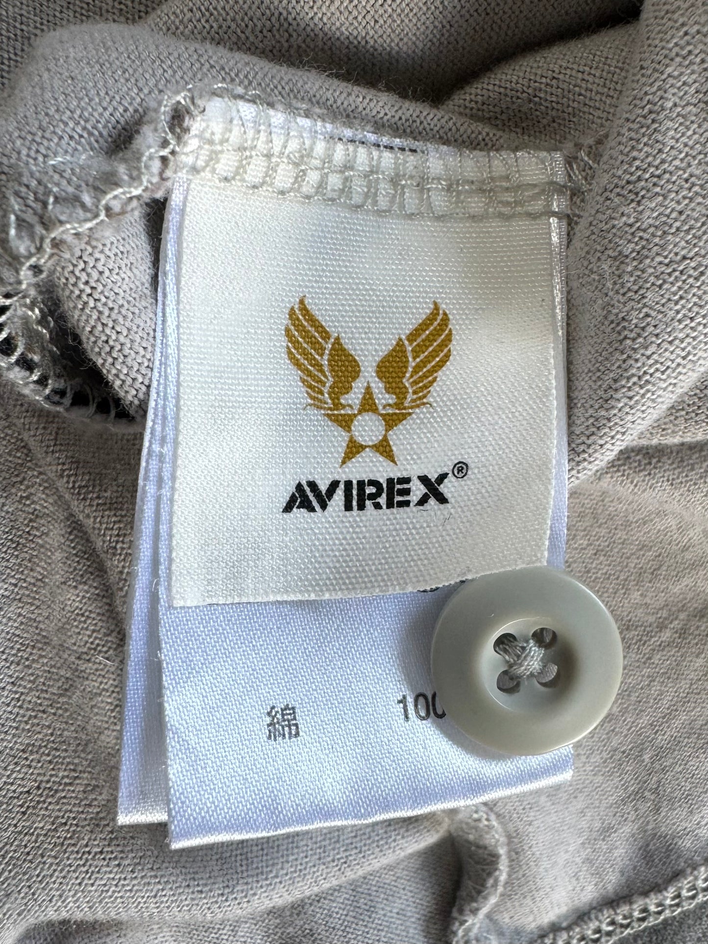Vintage 90's camo Avirex technical t shirt (M)