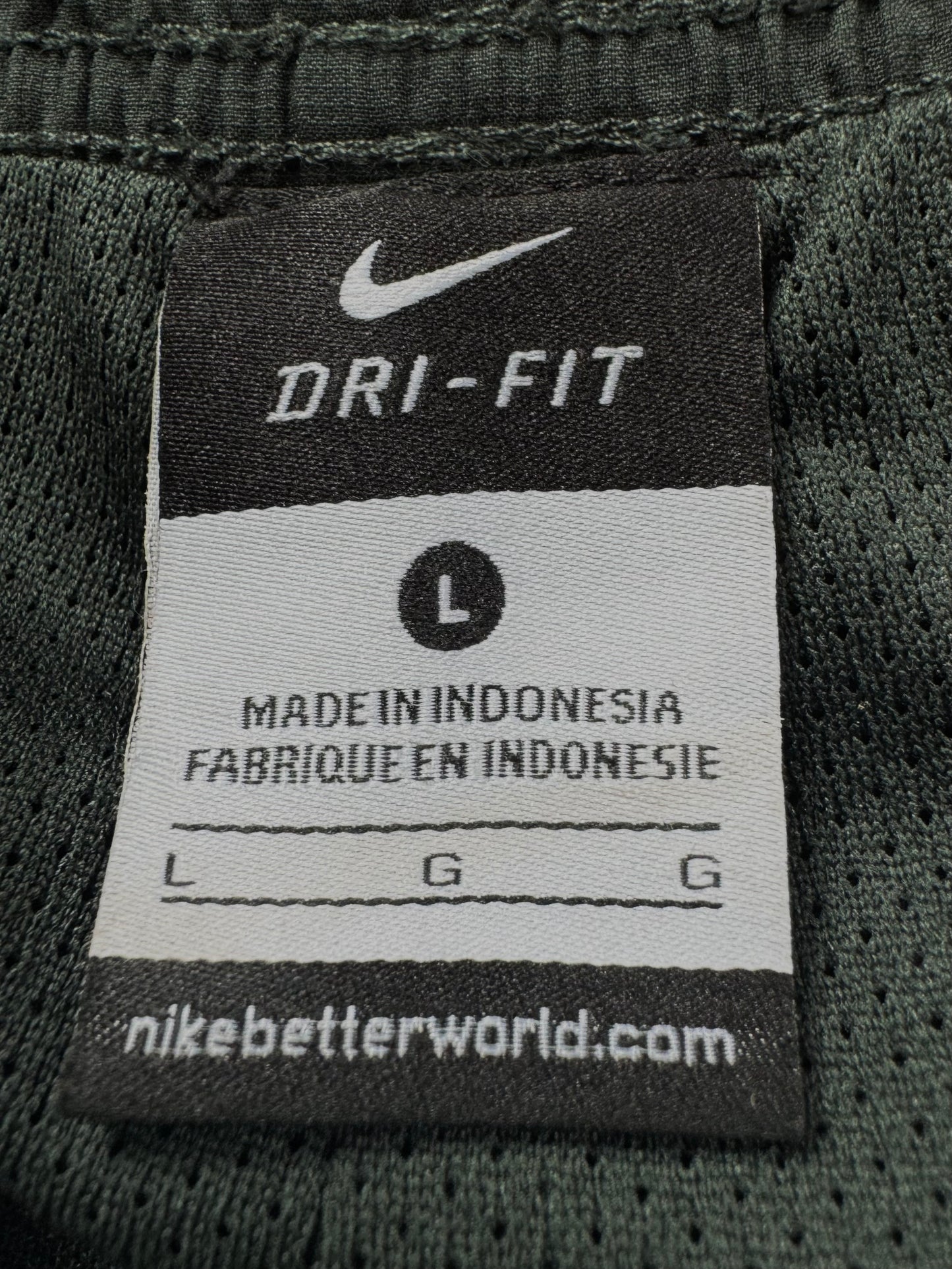 Vintage dark green and neon Nike Brazil football joggers/track pants (L)