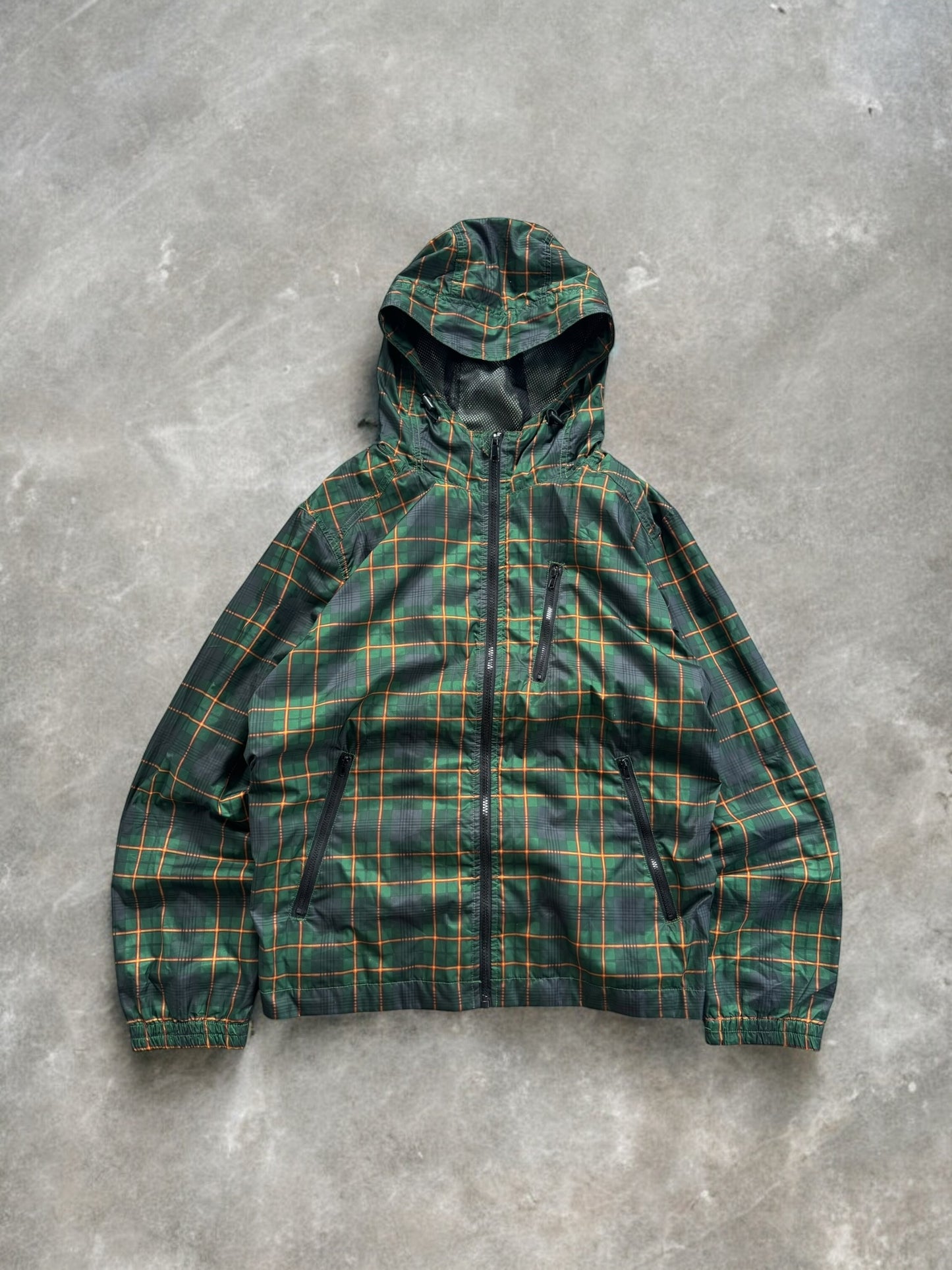 Vintage tartan / plaid technical jacket (M)