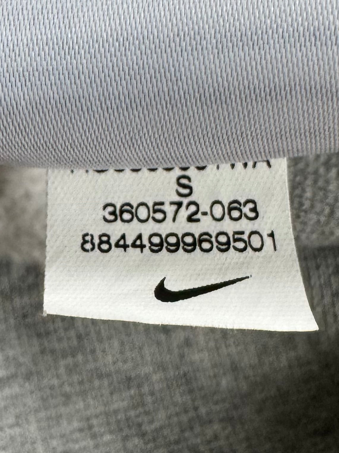 Vintage 2000's Y2K grey and blue Nike embroidered striped print hoodie (S)