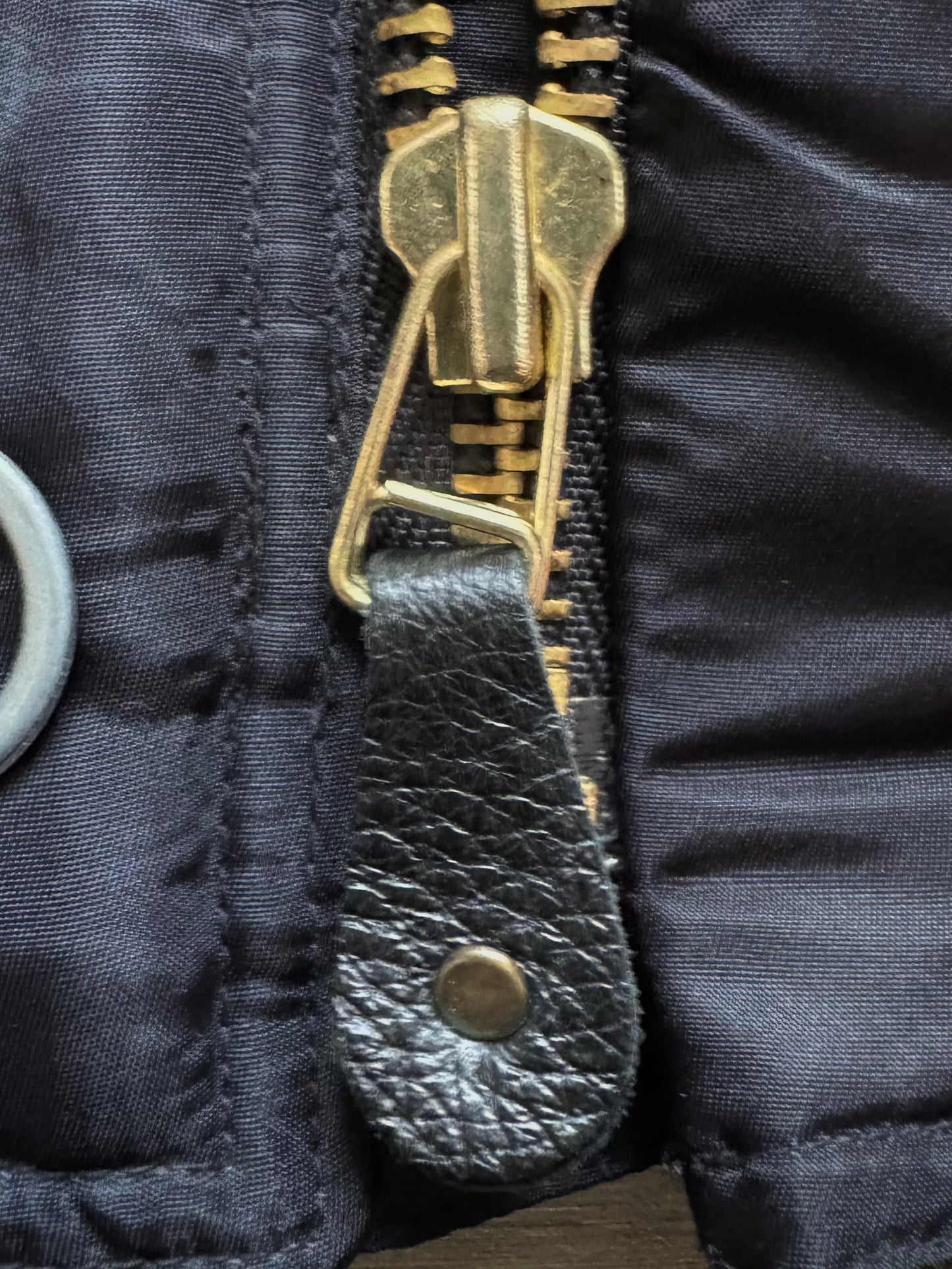 Vintage 90's firemans metal clasp bomber jacket (M)