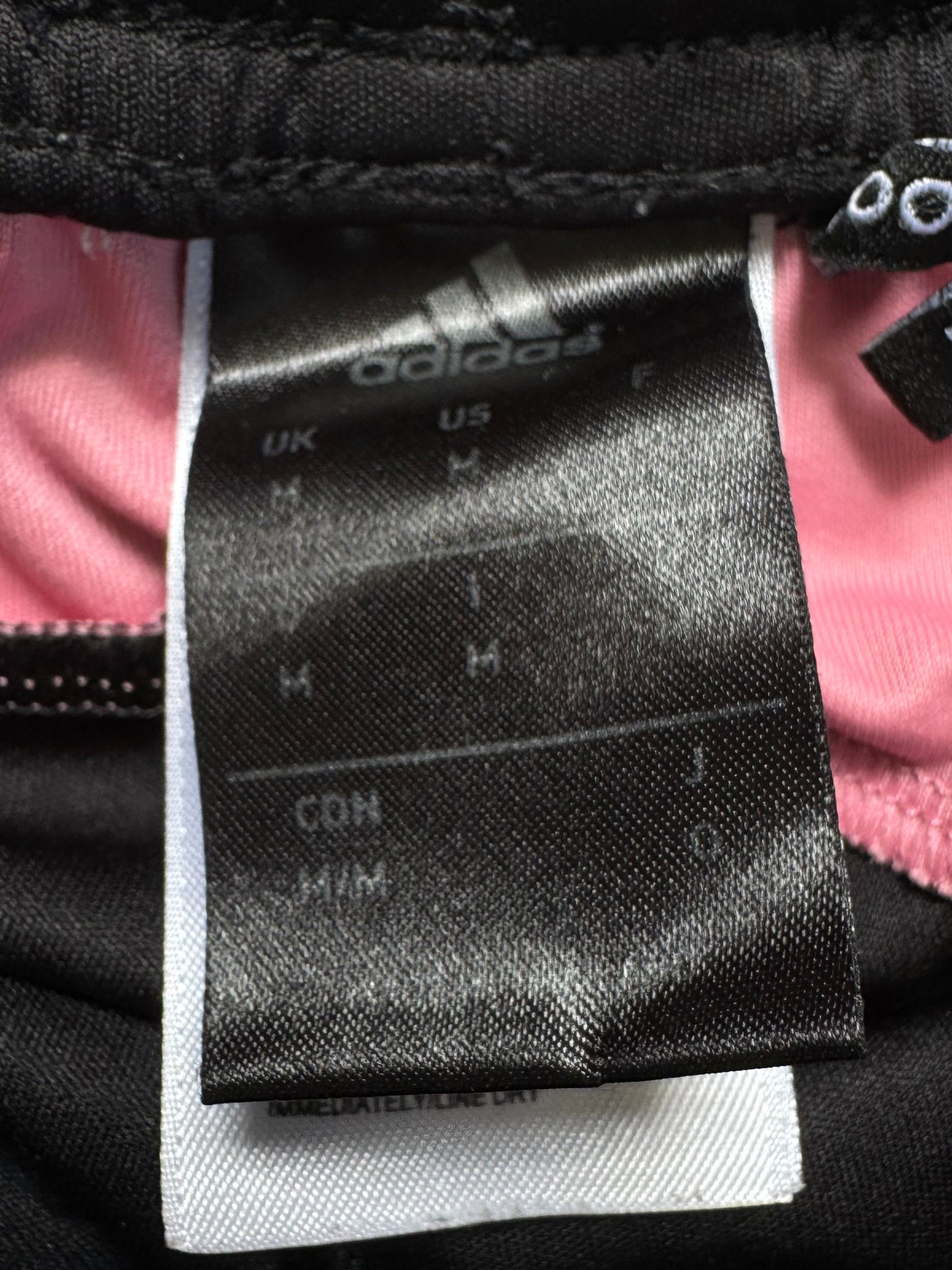 Vintage 2000's black and pink Adidas Juventus football shorts (M)
