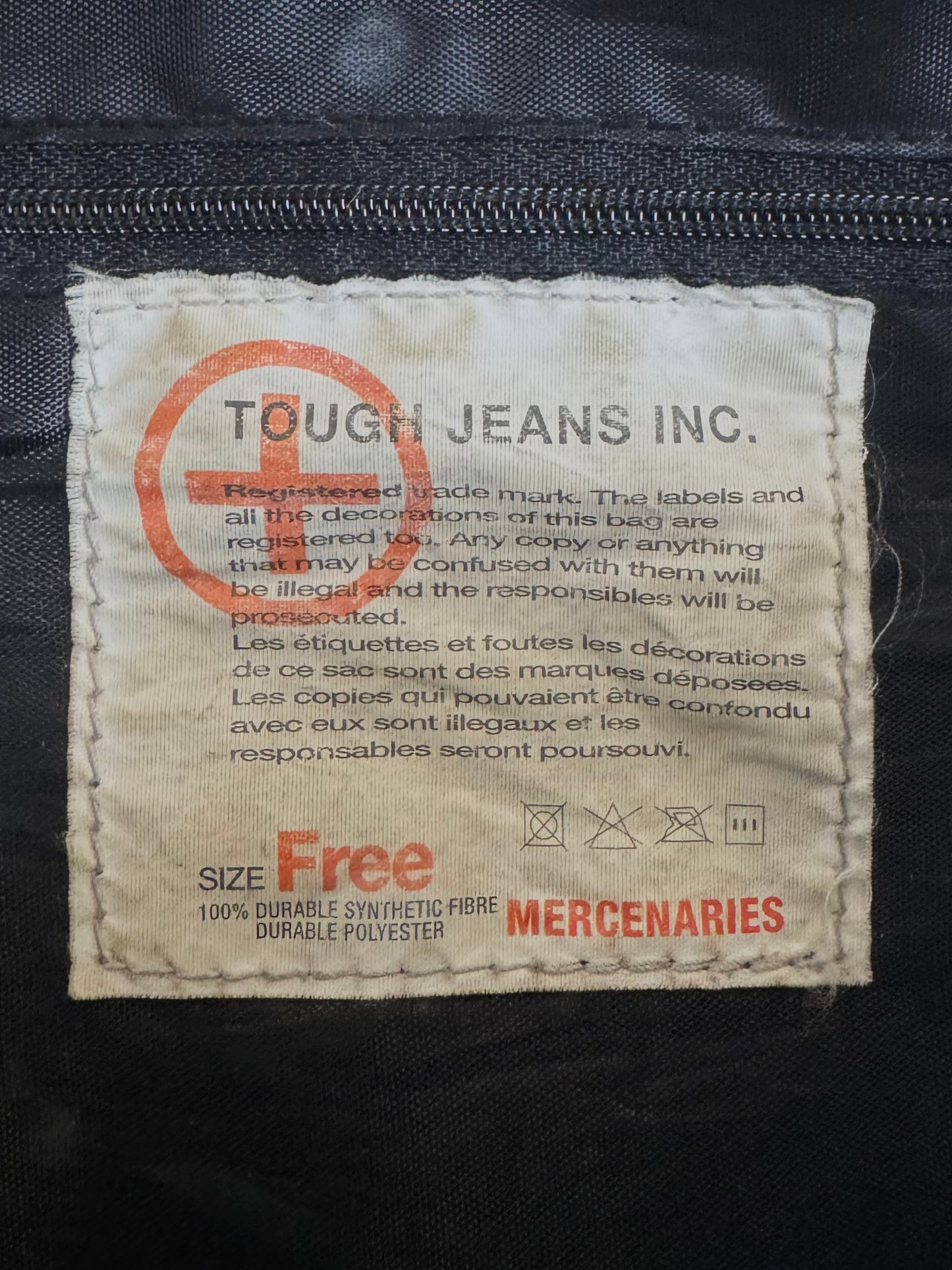 Vintage 90's black and grey archival ToughJeans
INC technical metal clip sling bag / waist bag