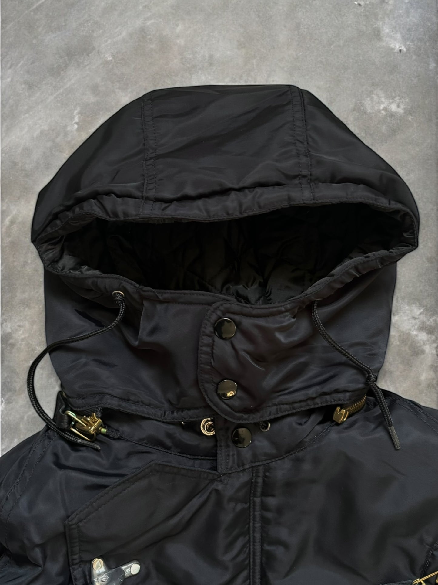 Vintage 90's firemans metal clasp bomber jacket (M)