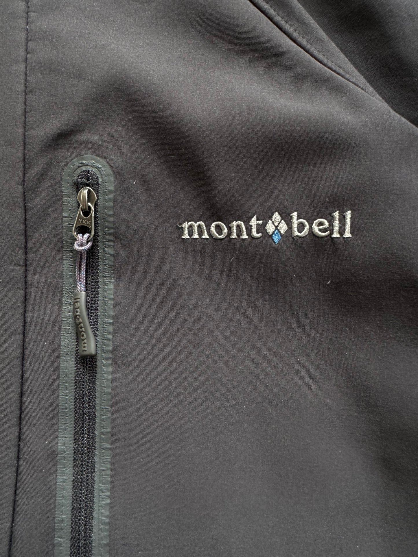 Vintage dark grey Montbell technical soft shell jacket (M)