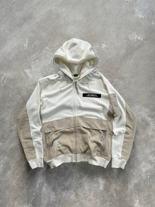 Vintage 2000's Avirex technical zip up hoodie (M)