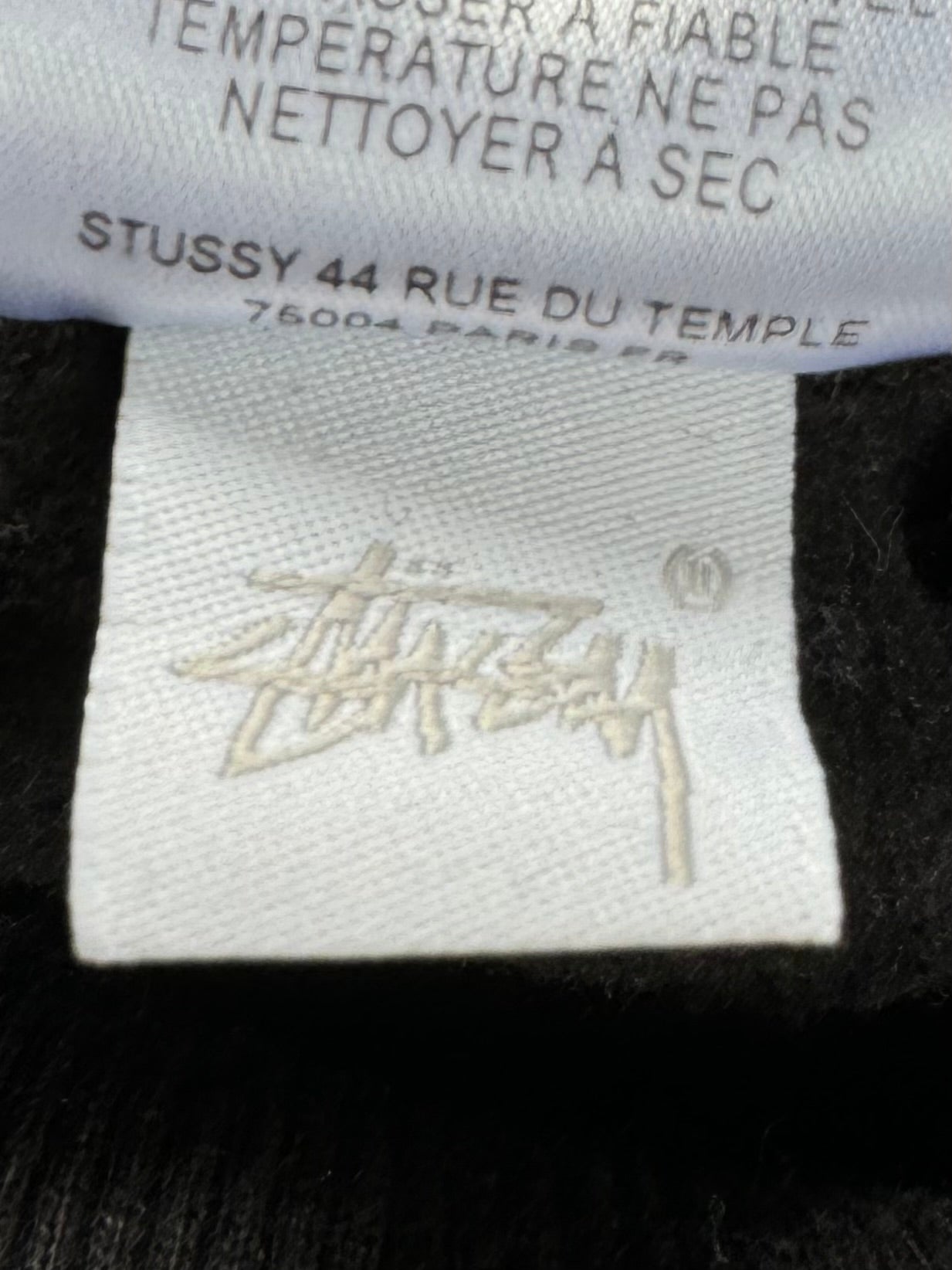 Vintage 2000's Stussy graphic print logo hoodie (M)
