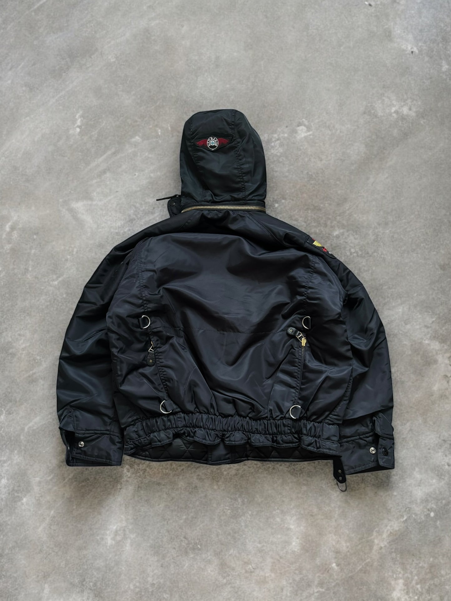 Vintage 90's firemans metal clasp bomber jacket (M)