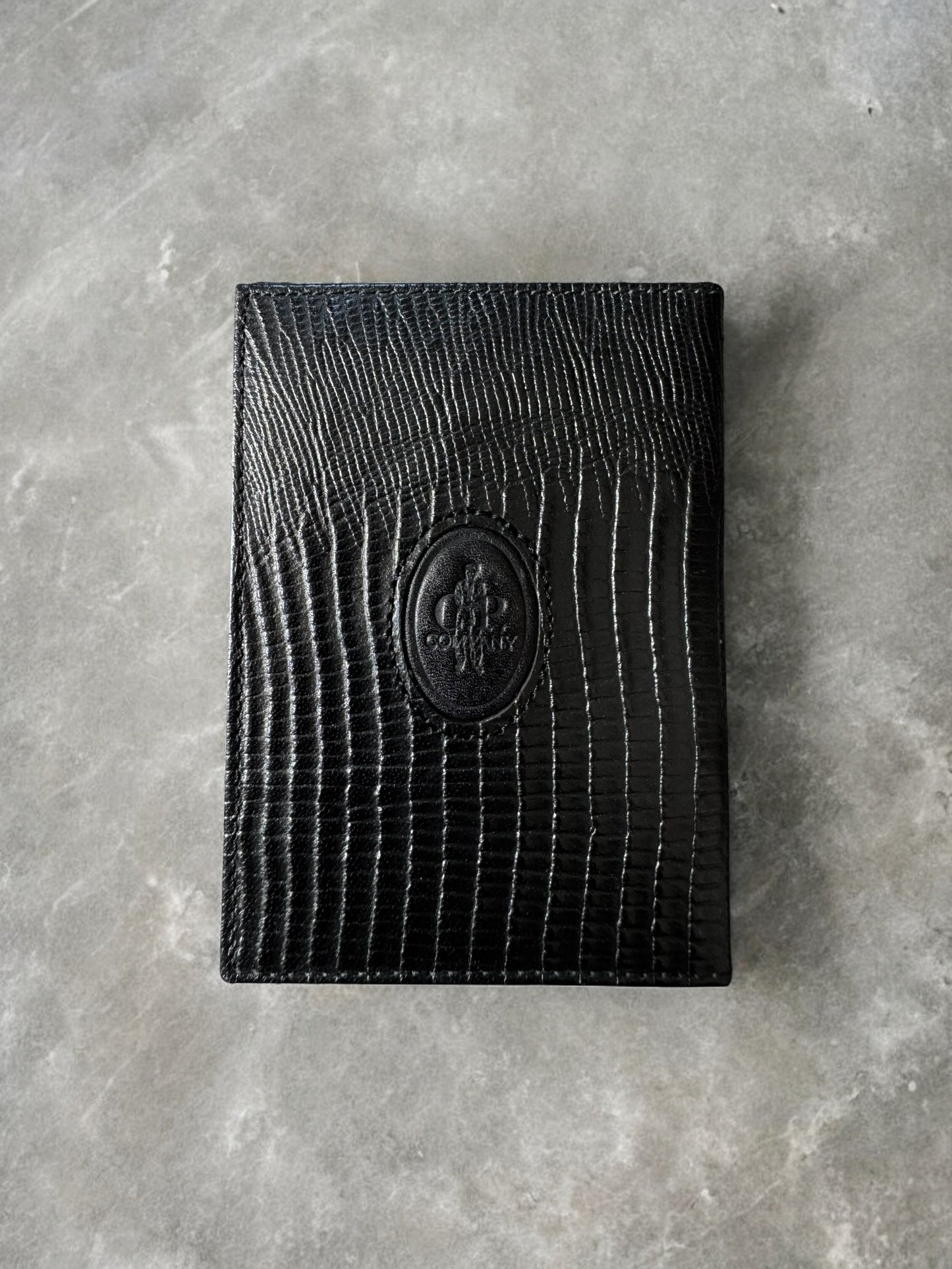 Vintage 1980's black leather CP Company bifold wallet