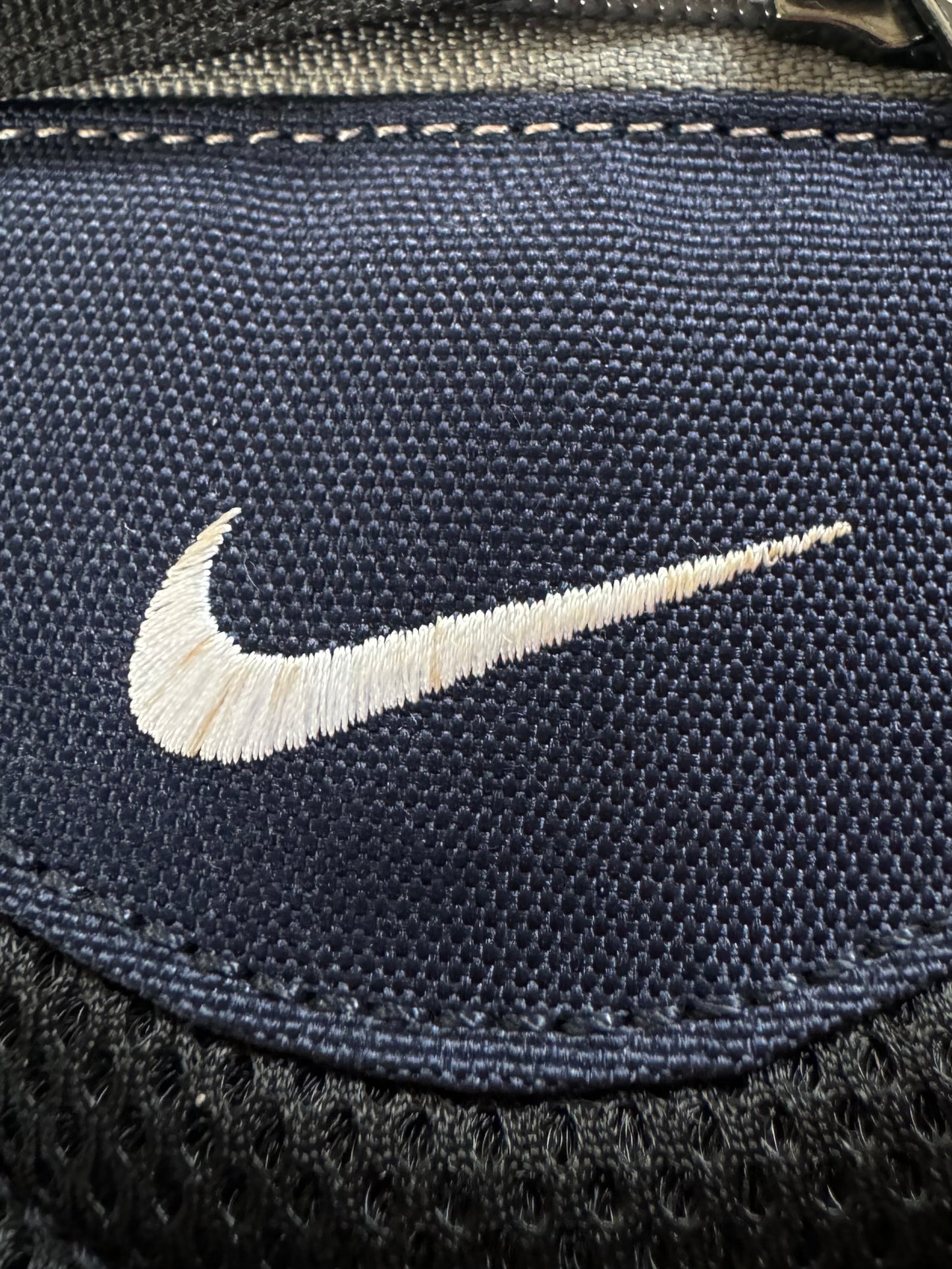 Vintage 2000's grey black and navy blue Nike technical sling bag / waist bag