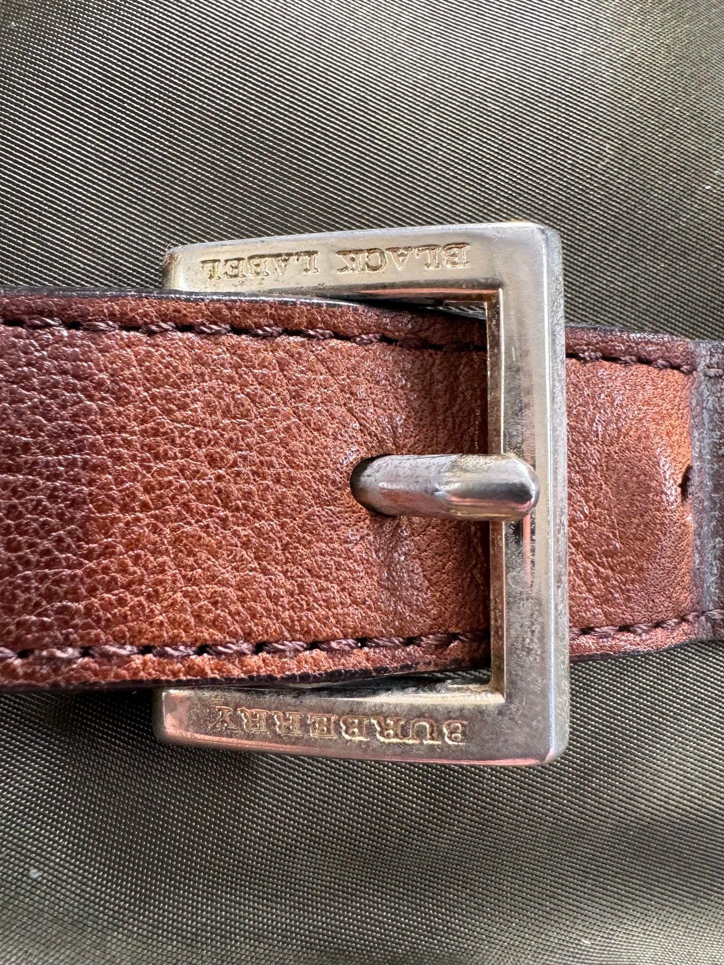 Vintage 90's Burberry leather sling bag / waist bag