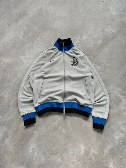 Vintage grey black and blue Nike Inter Milan football track jacket (M)